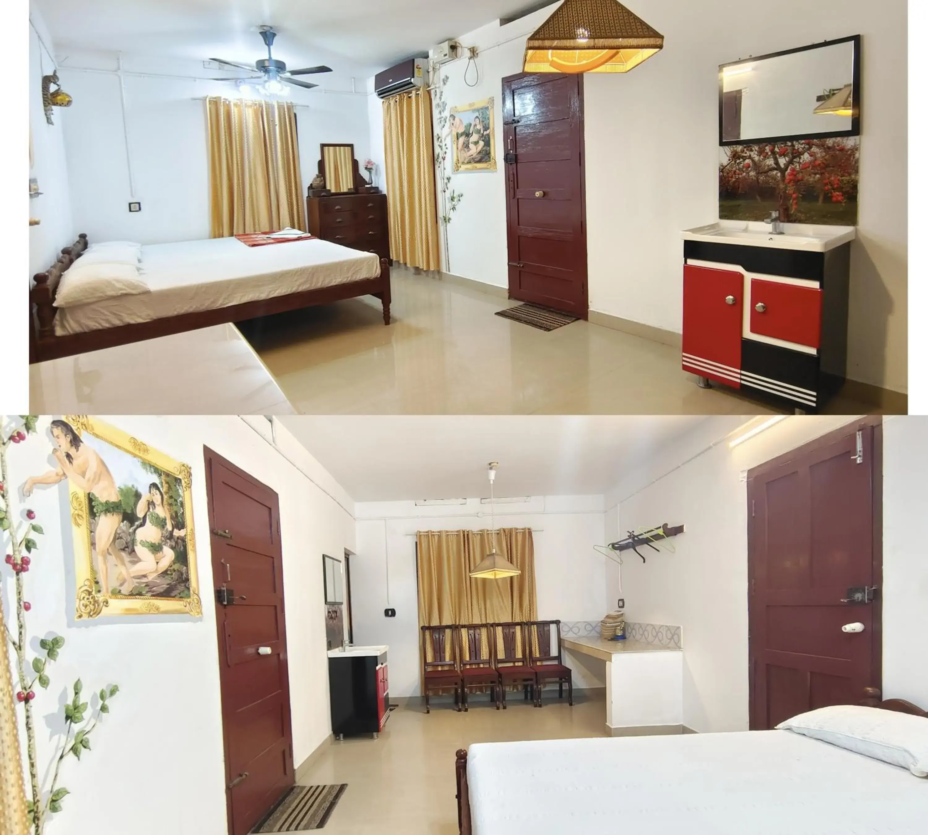 Bed in Achayans Homestay Mararikulam Bed in Achayans Homestay Mararikulam