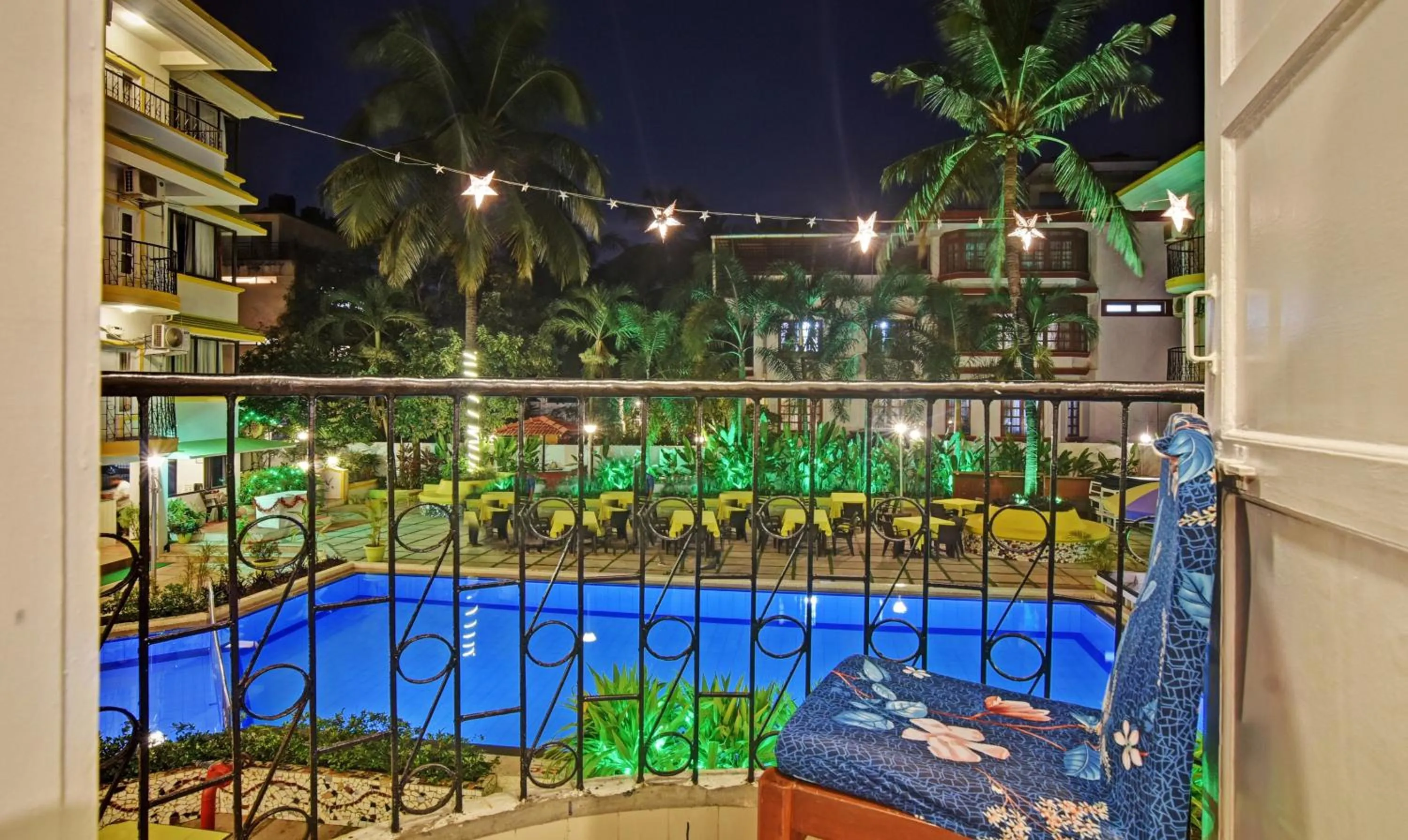 Pool view in Santa Monica Resort - Calangute