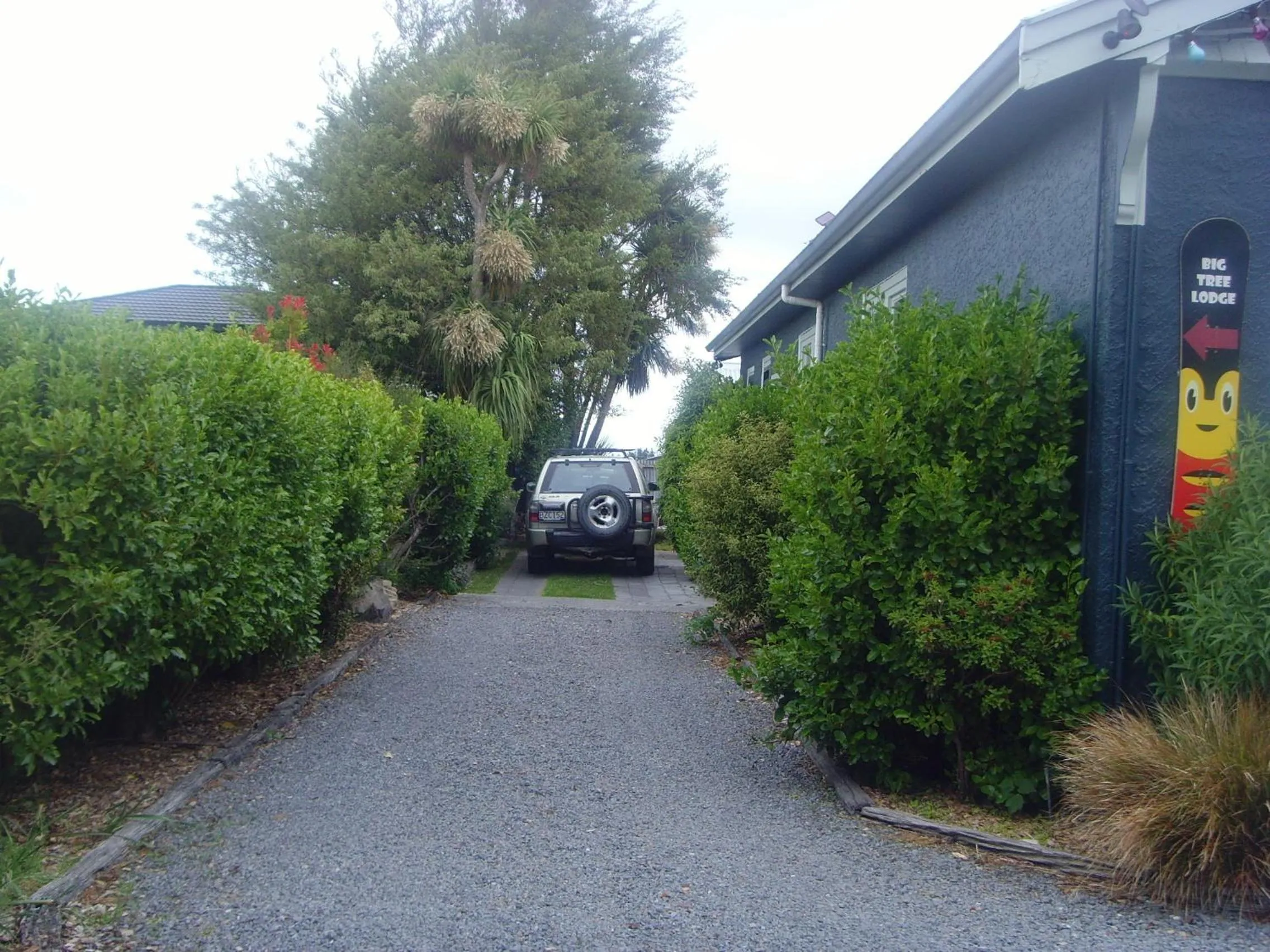 Facade/entrance in Big Tree Lodge Methven