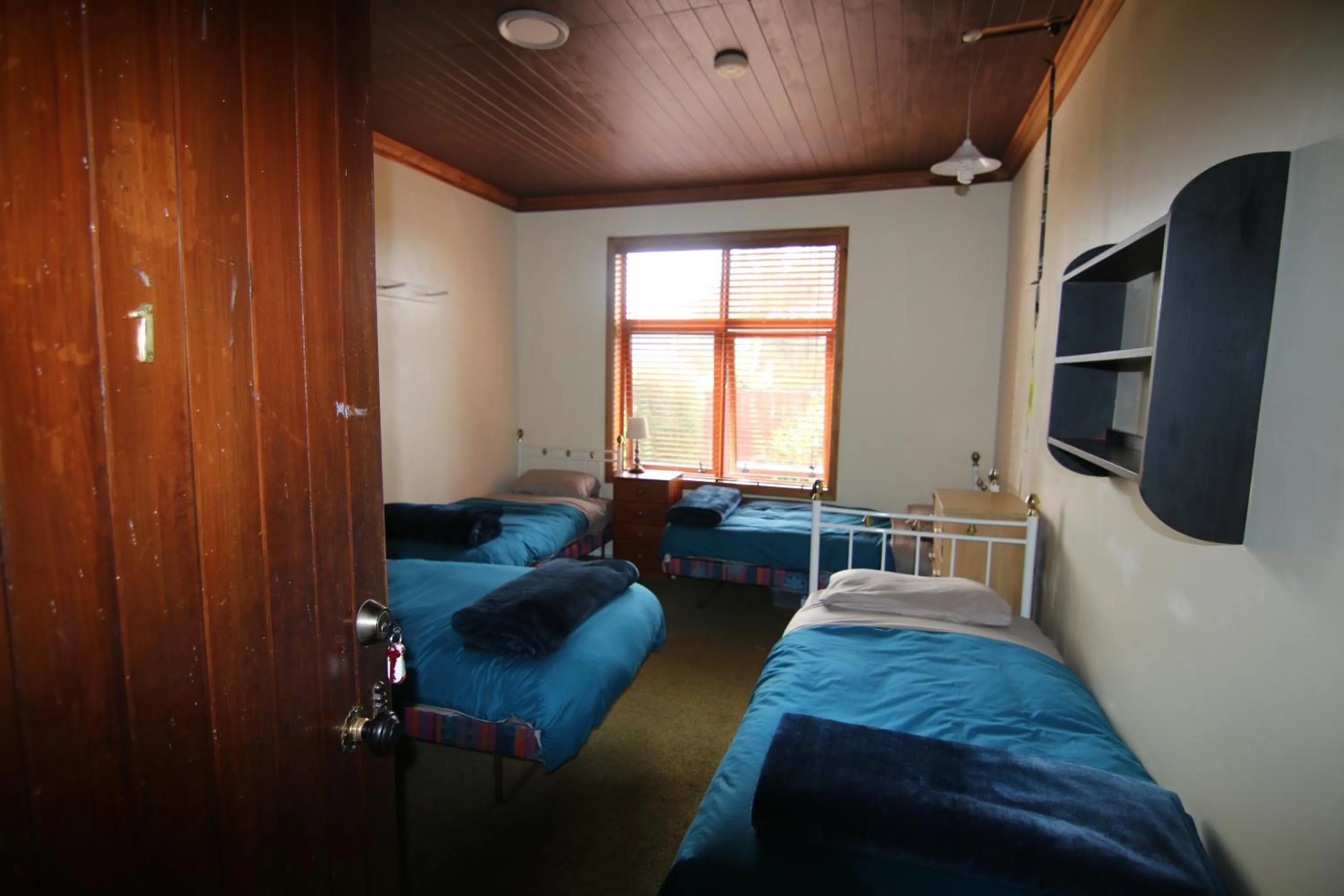 Bed in Big Tree Lodge Methven