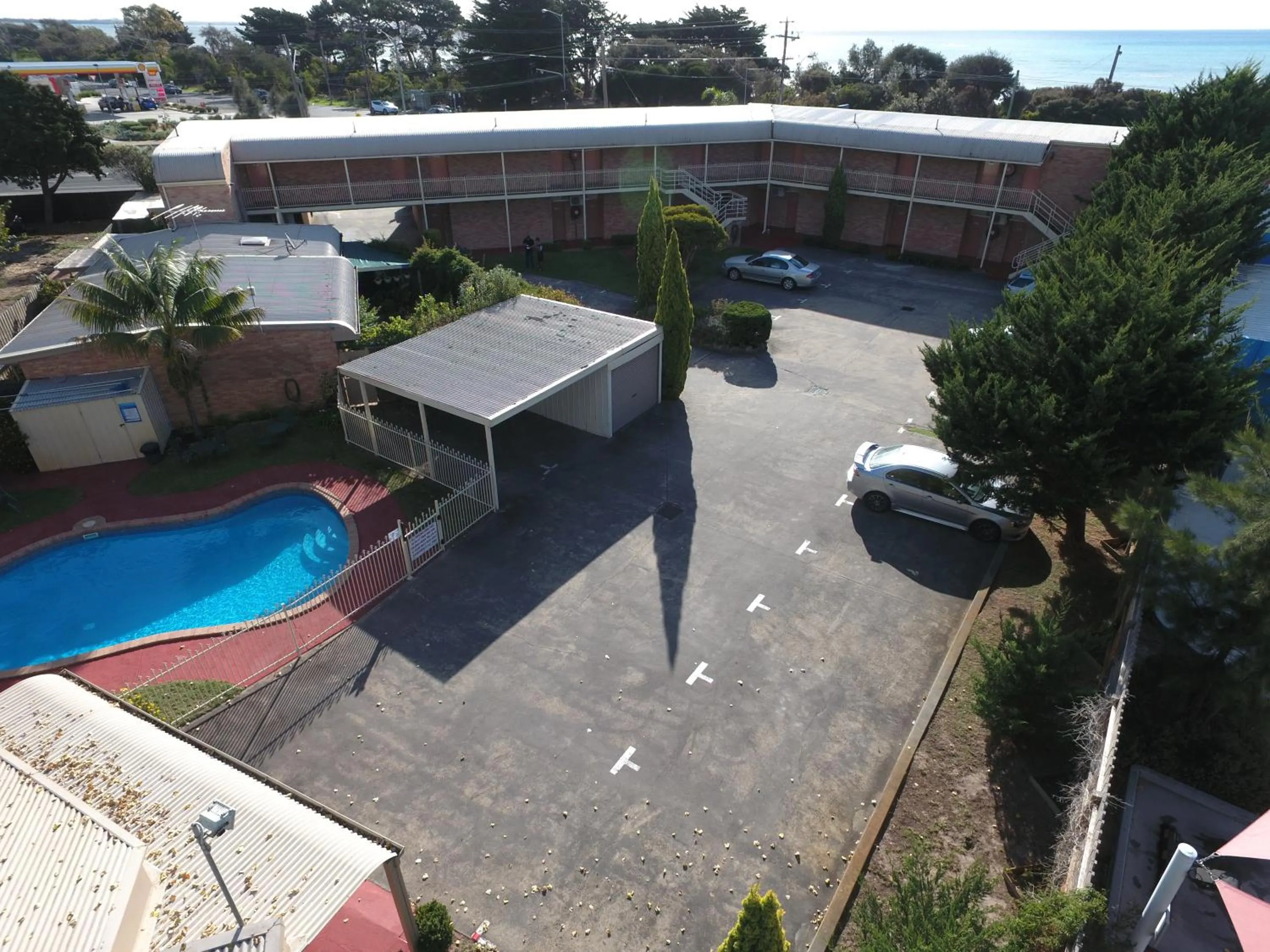 Bird's eye view in Bayview Motel Rosebud/Rye