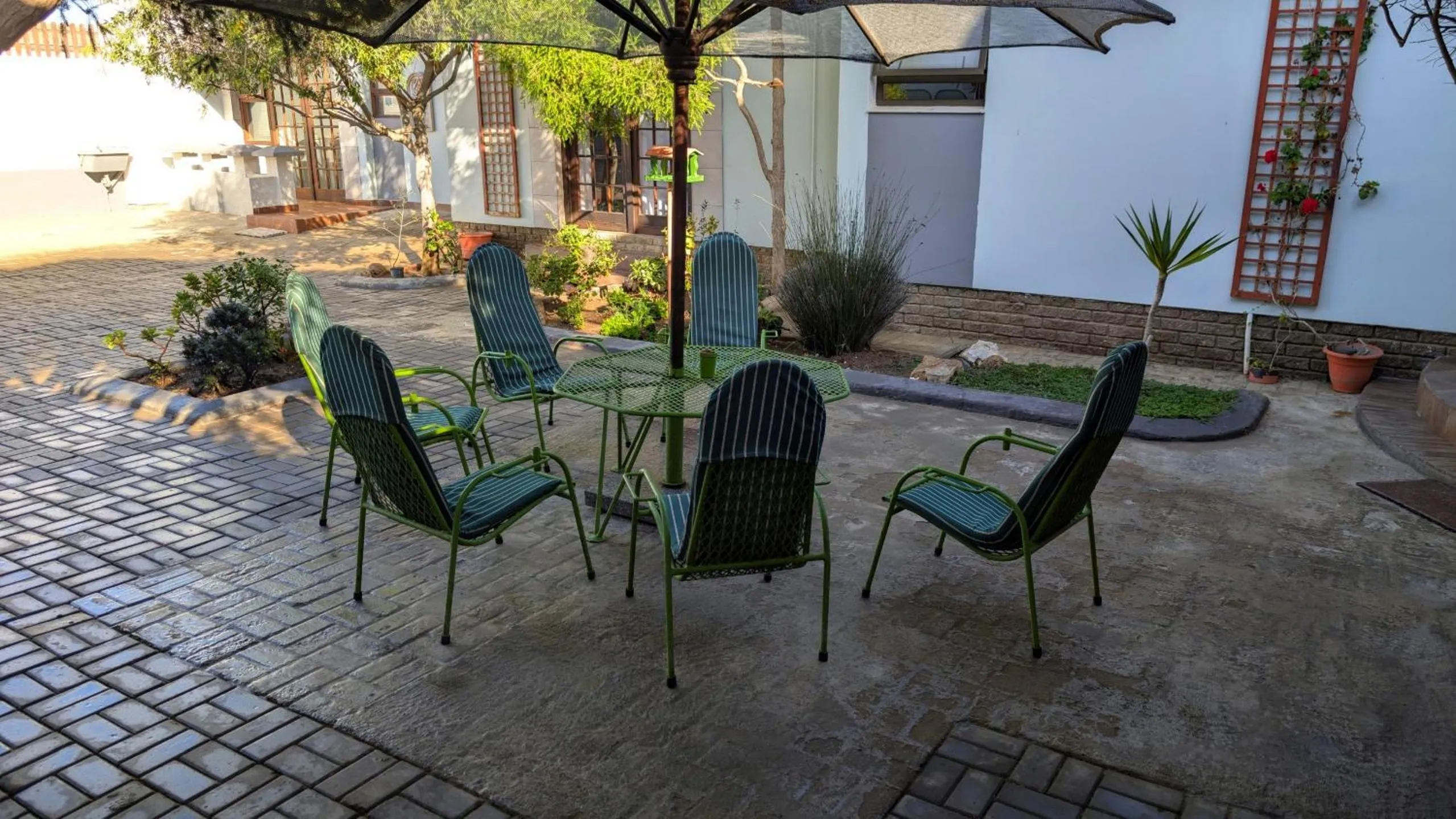 Inner courtyard view in Amarachi Guesthouse