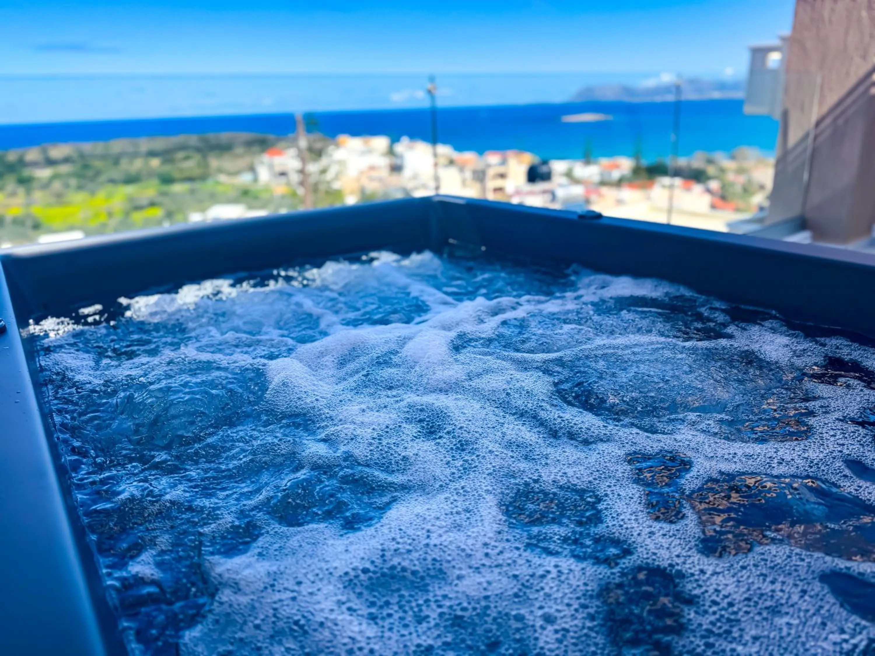 Pool view in Nuovo Luxury Suites
