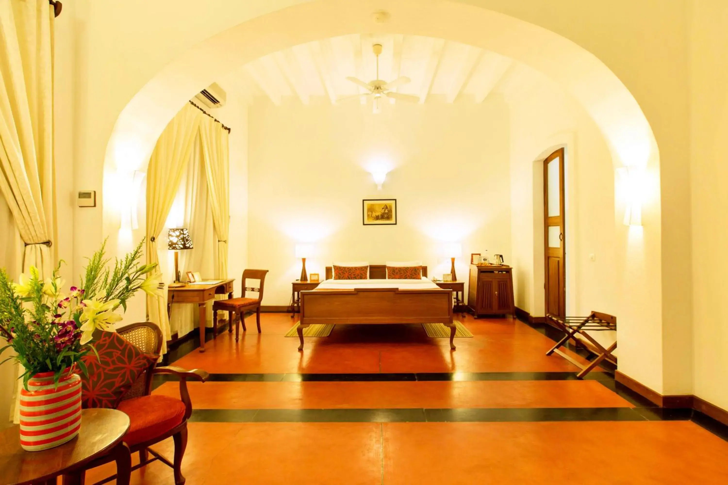 Bed in Palais De Mahe - A CGH Earth Experience Bed in Palais De Mahe - A CGH Earth Experience