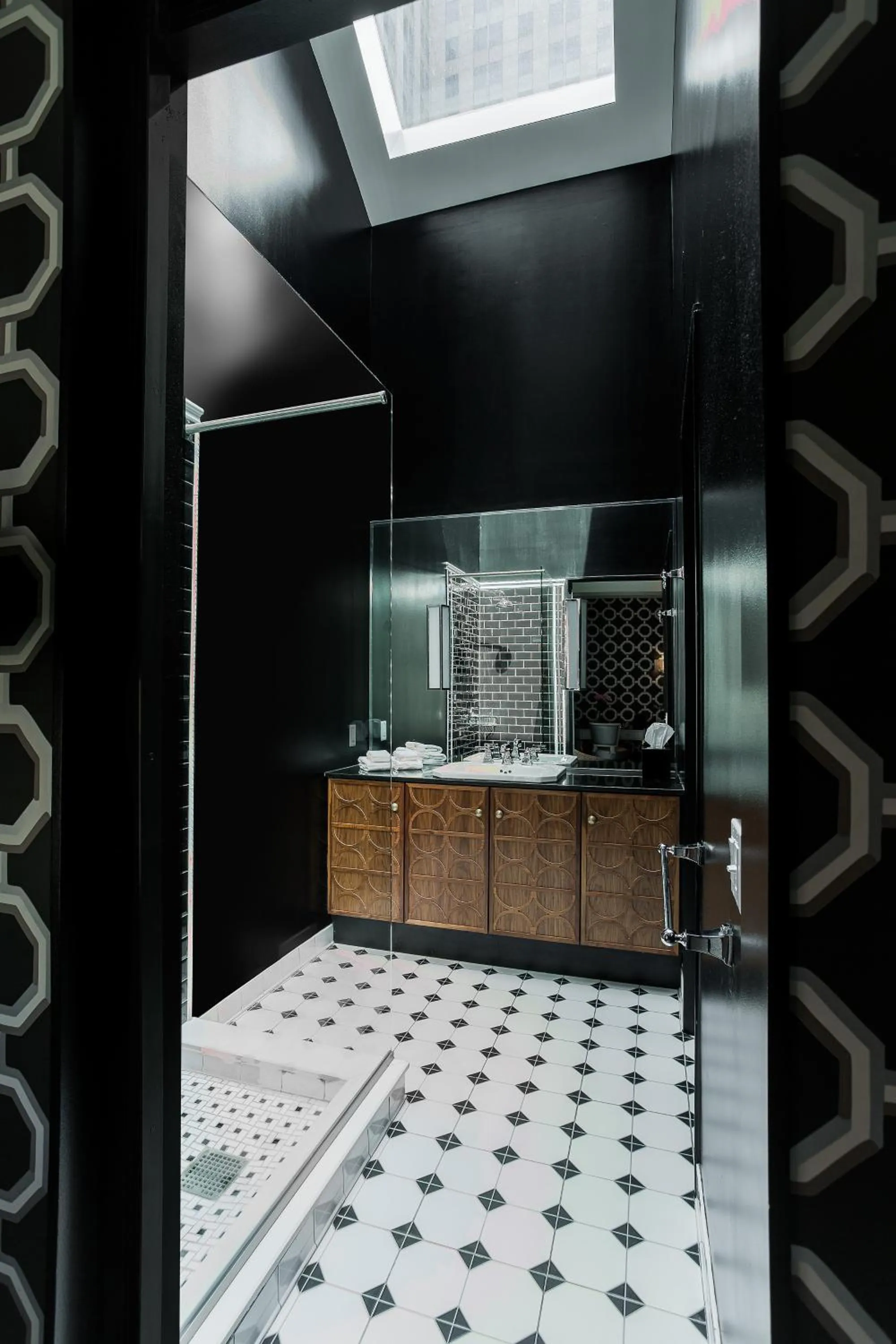 Shower in 45 Times Square Hotel