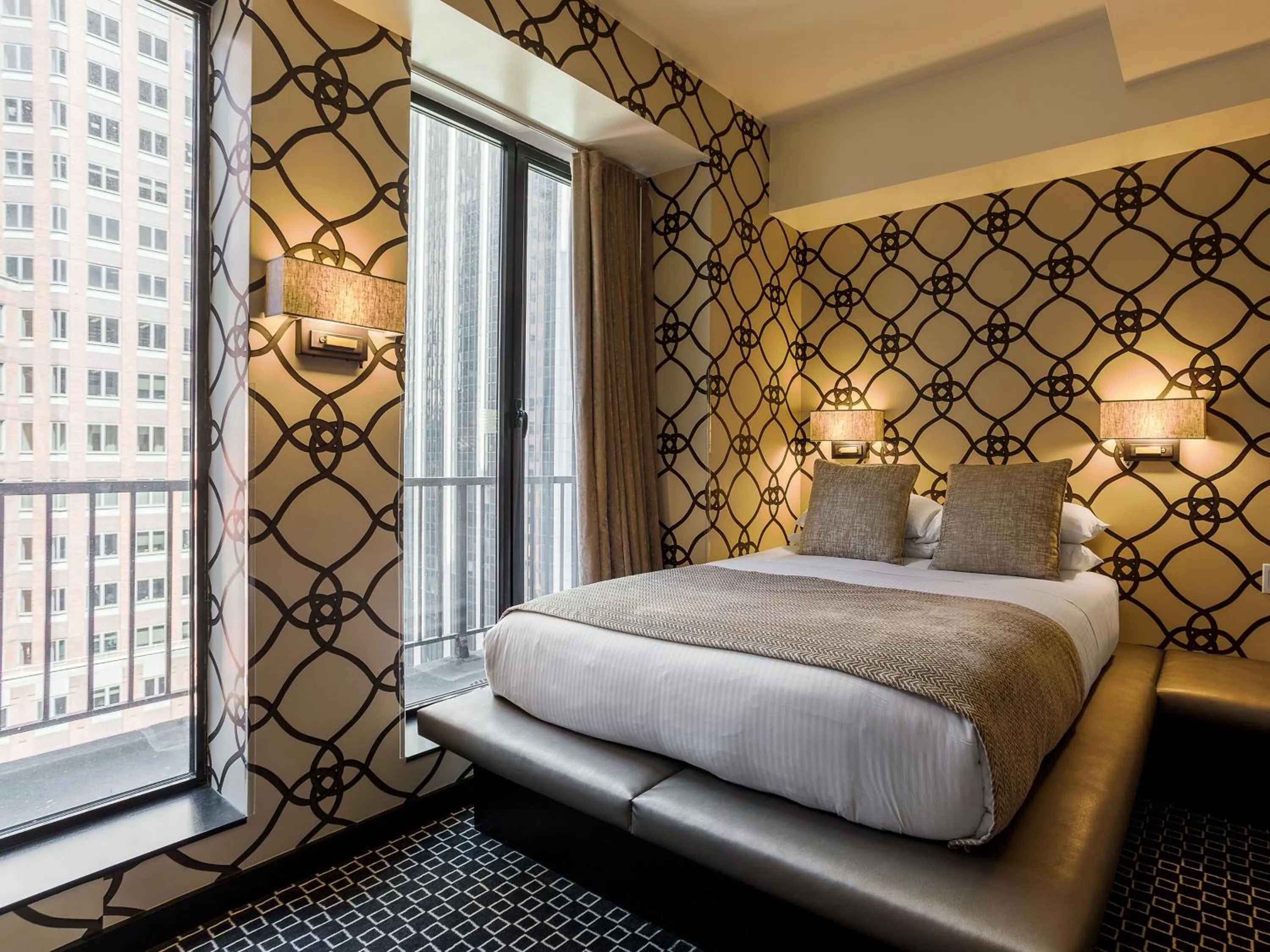 Bedroom in 45 Times Square Hotel