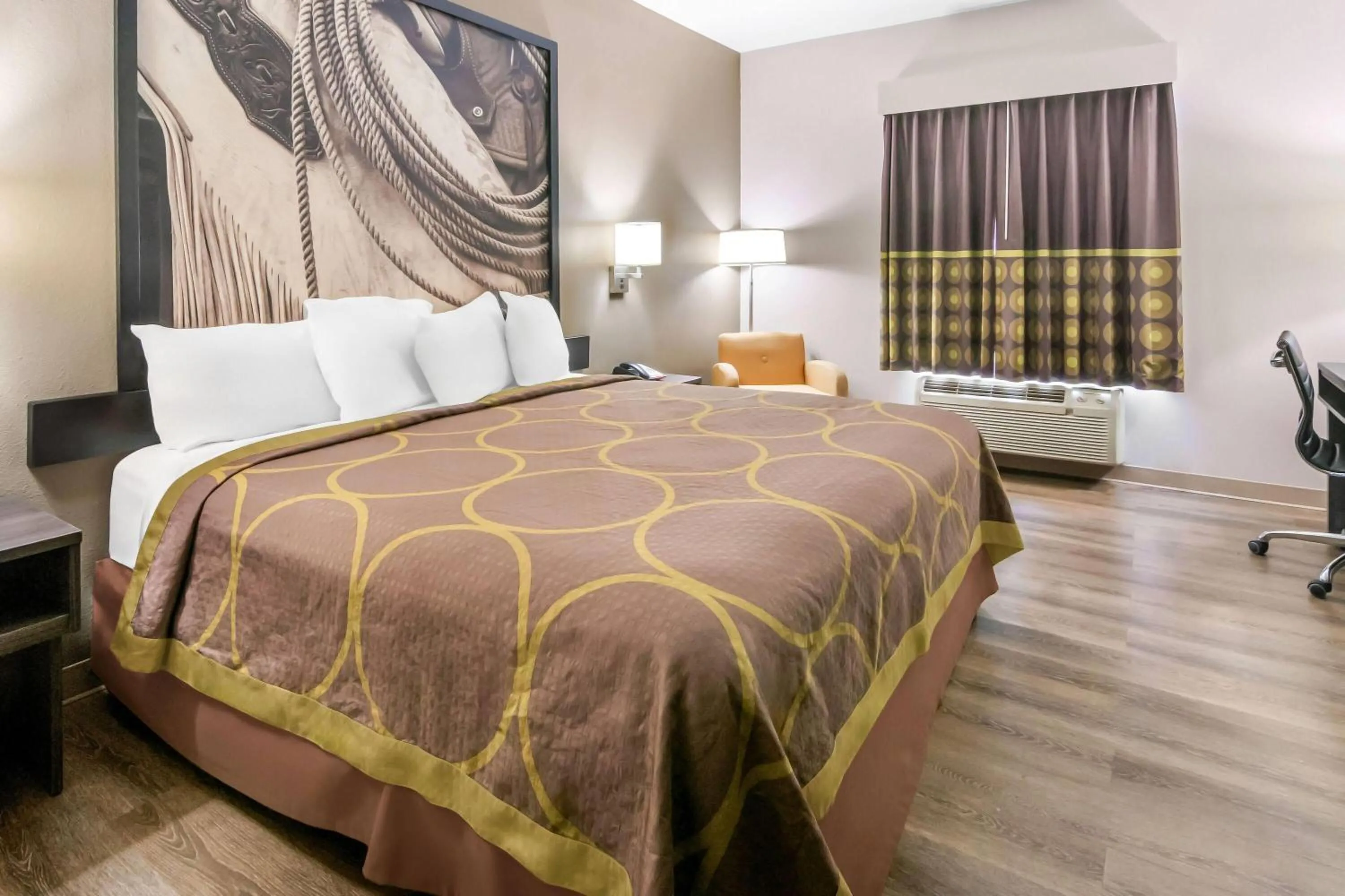 Bed in Super 8 by Wyndham Fort Worth Stockyards