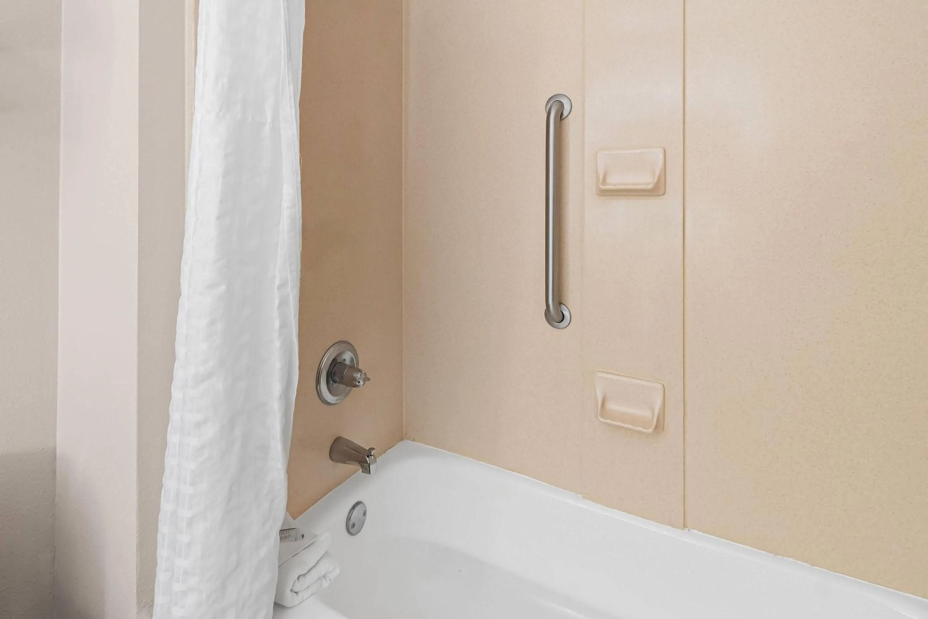 Bathroom in Super 8 by Wyndham Fort Worth Stockyards