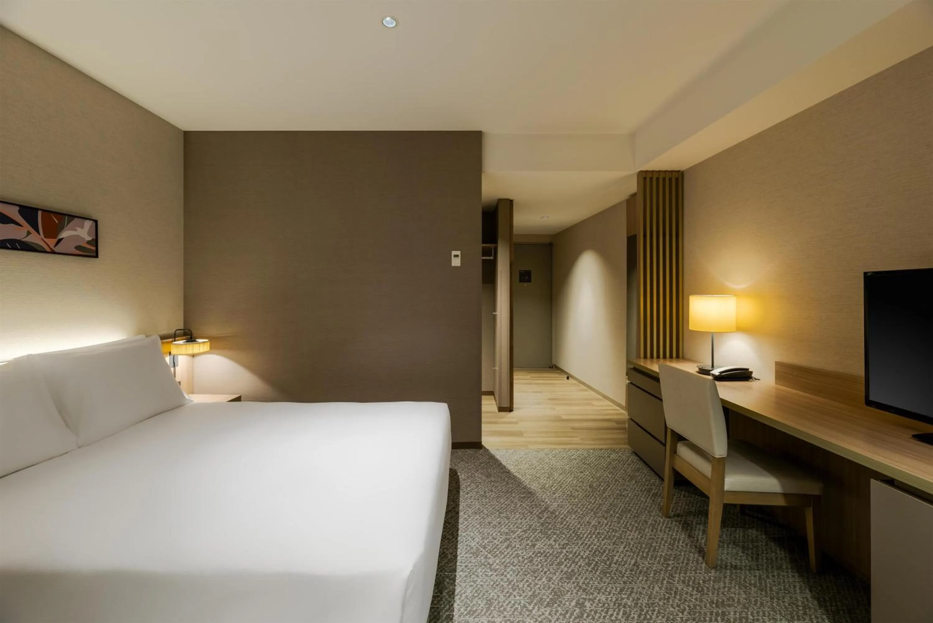Bed in Hilton Garden Inn Yokohama Minatomirai