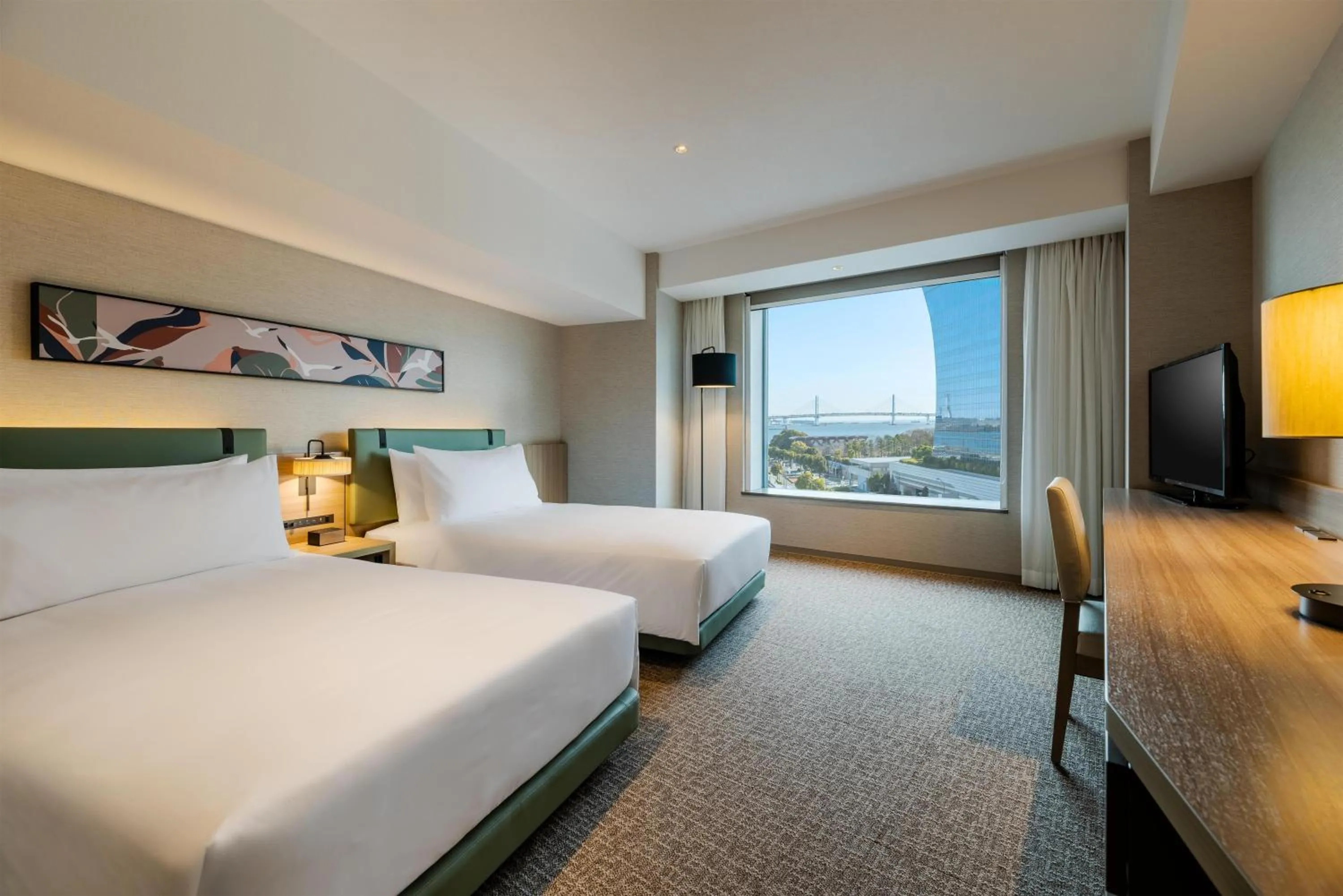 Bed in Hilton Garden Inn Yokohama Minatomirai