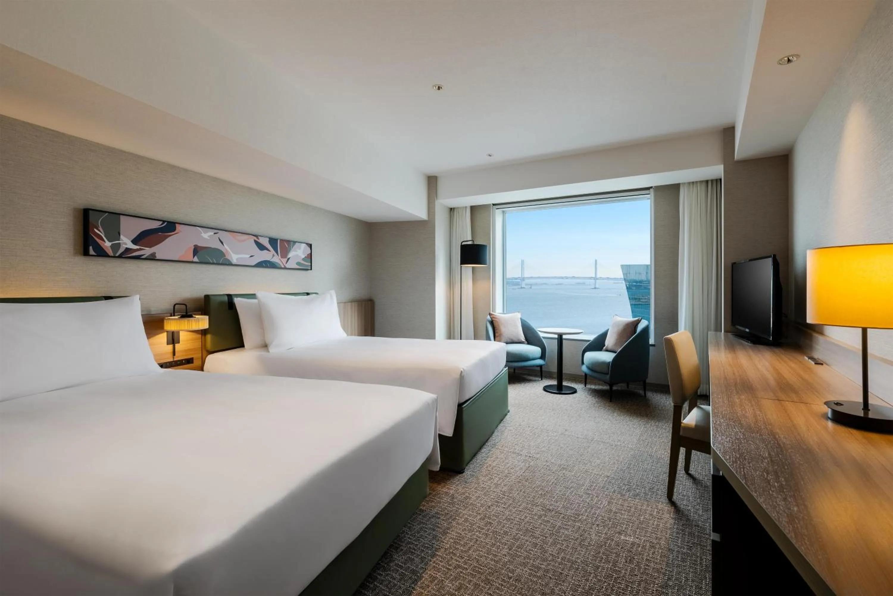 Bed in Hilton Garden Inn Yokohama Minatomirai