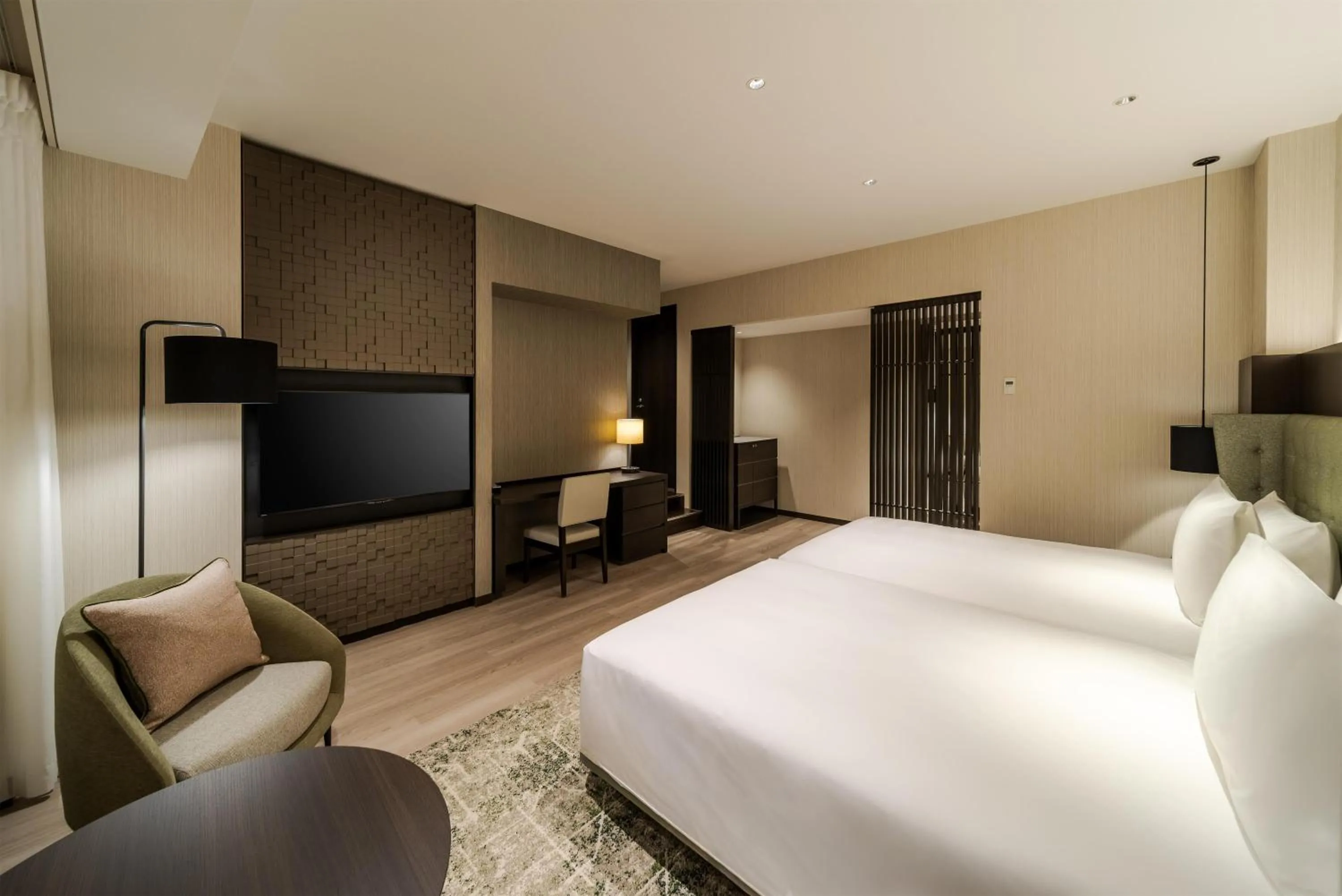 Bed in Hilton Garden Inn Yokohama Minatomirai