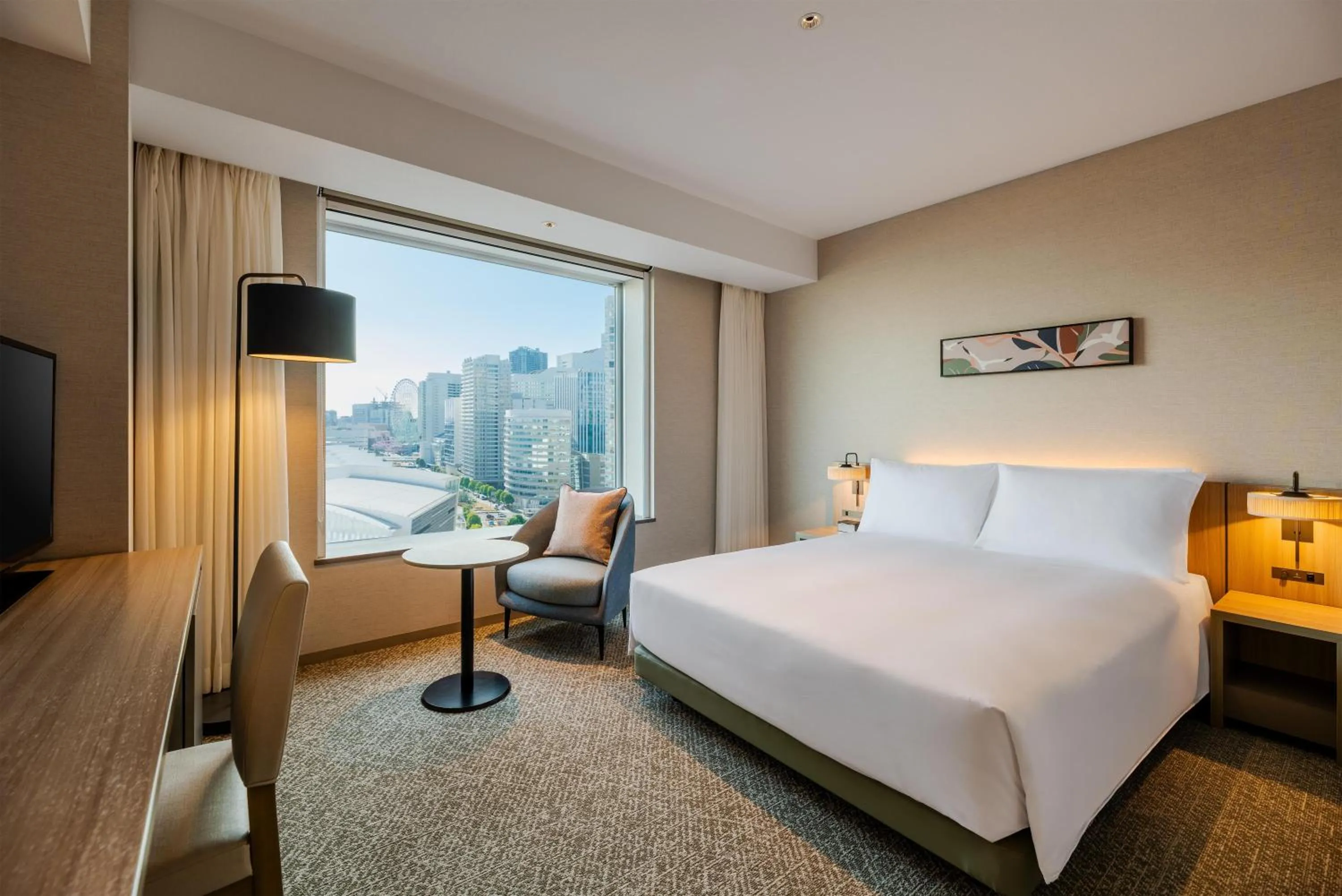Bed in Hilton Garden Inn Yokohama Minatomirai