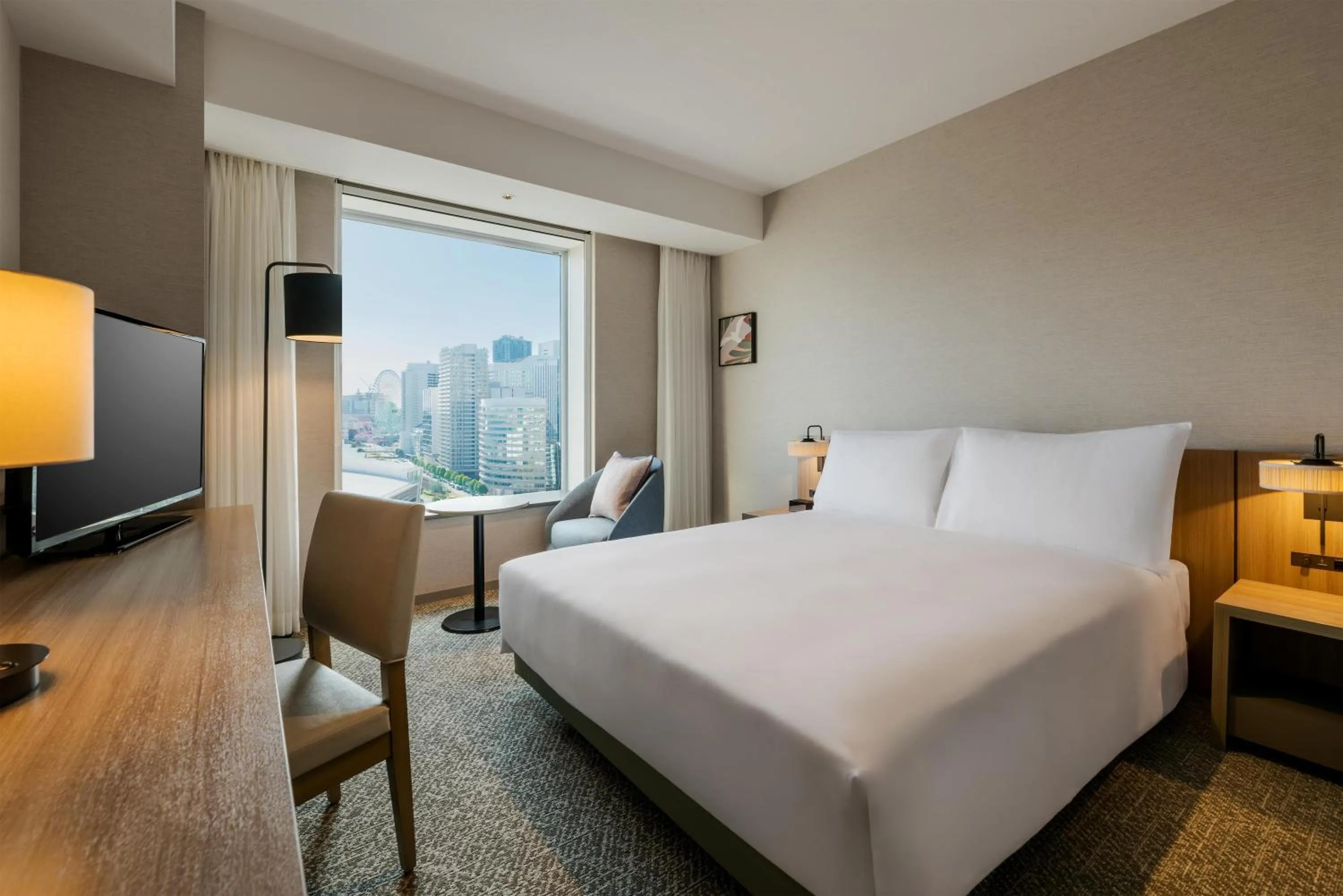 Bed in Hilton Garden Inn Yokohama Minatomirai