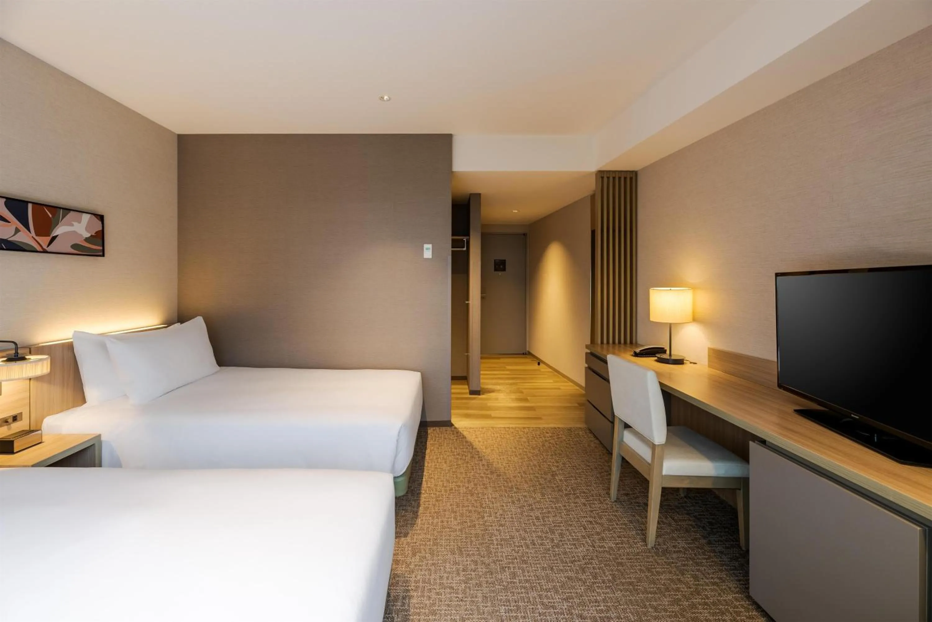 Bed in Hilton Garden Inn Yokohama Minatomirai