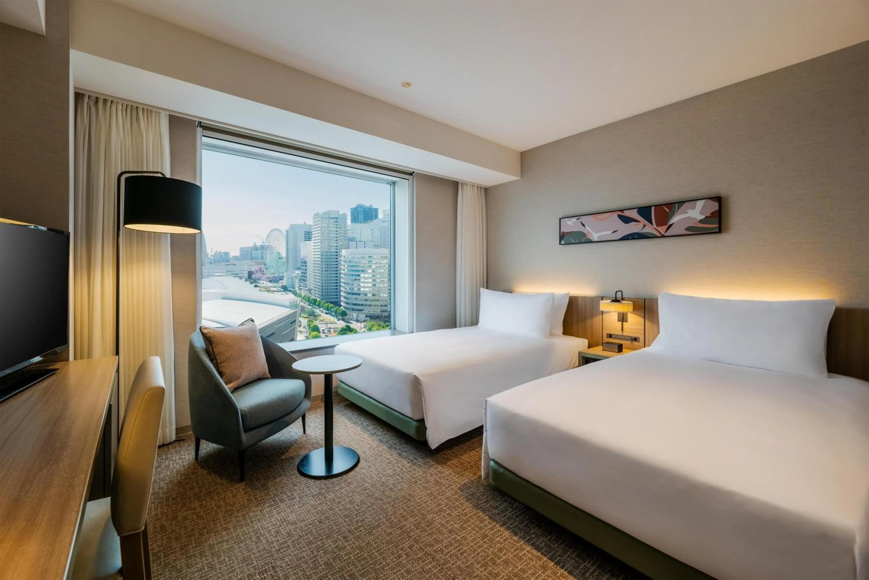 Bed in Hilton Garden Inn Yokohama Minatomirai