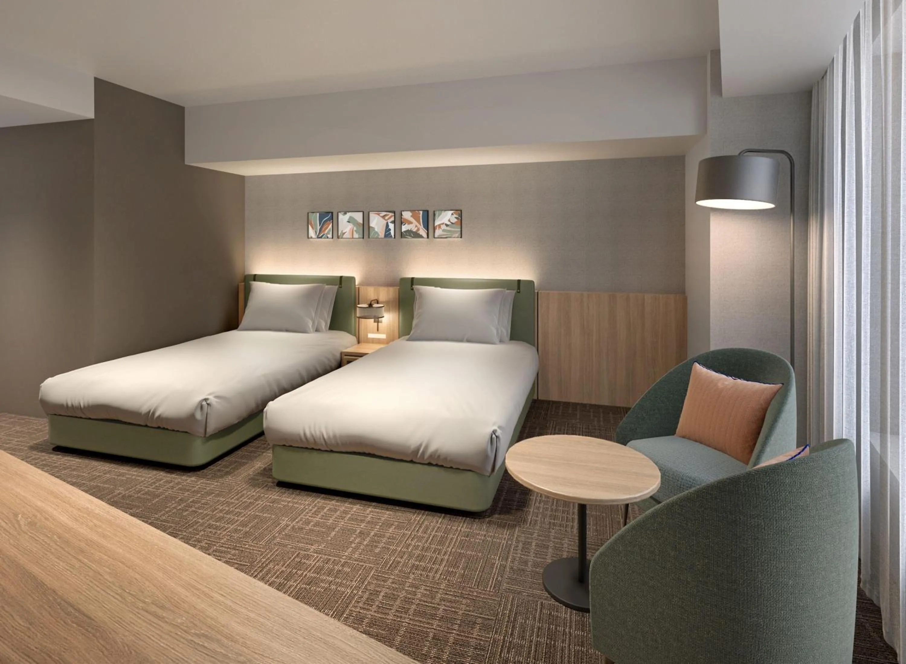 Bed in Hilton Garden Inn Yokohama Minatomirai