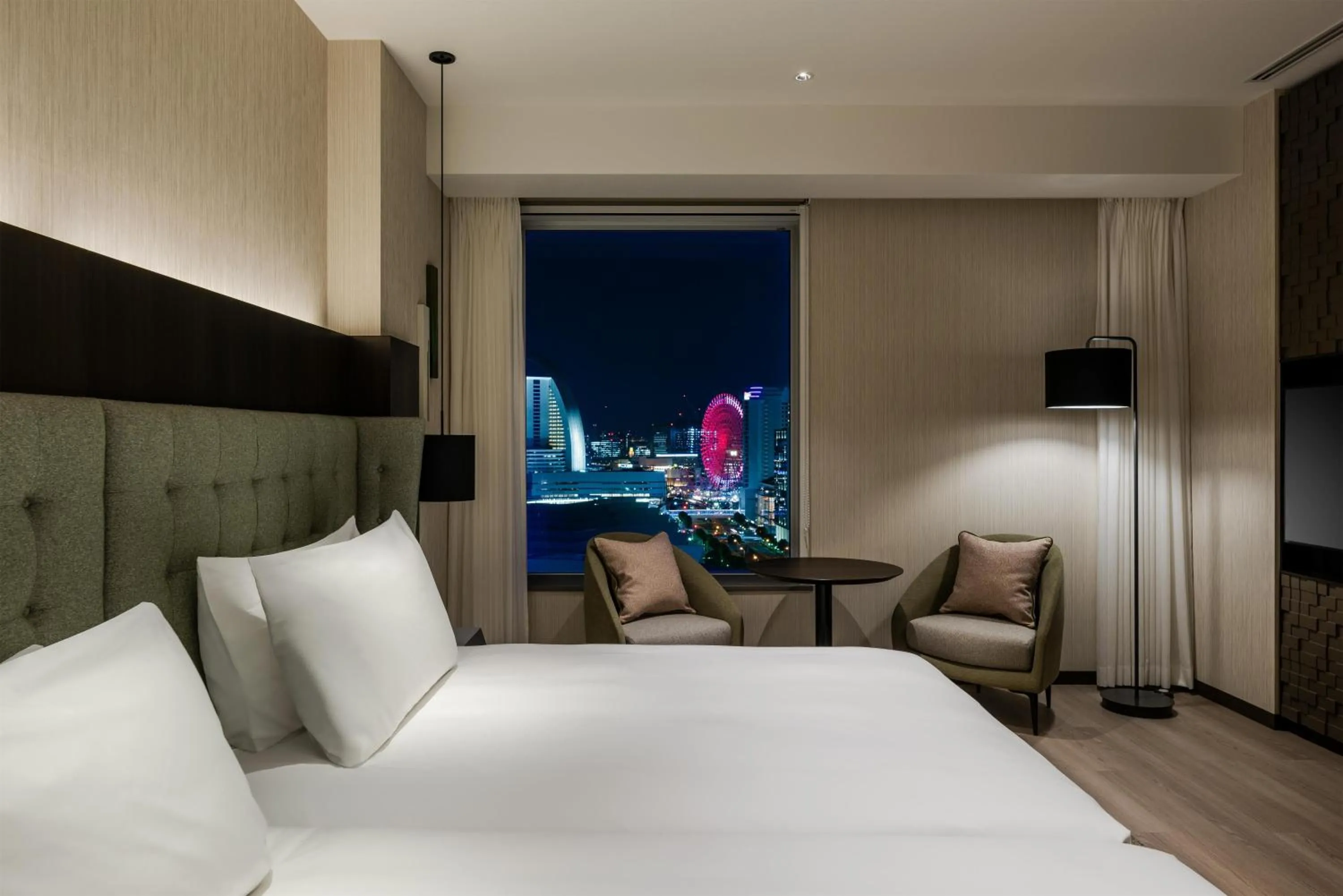 Bed in Hilton Garden Inn Yokohama Minatomirai