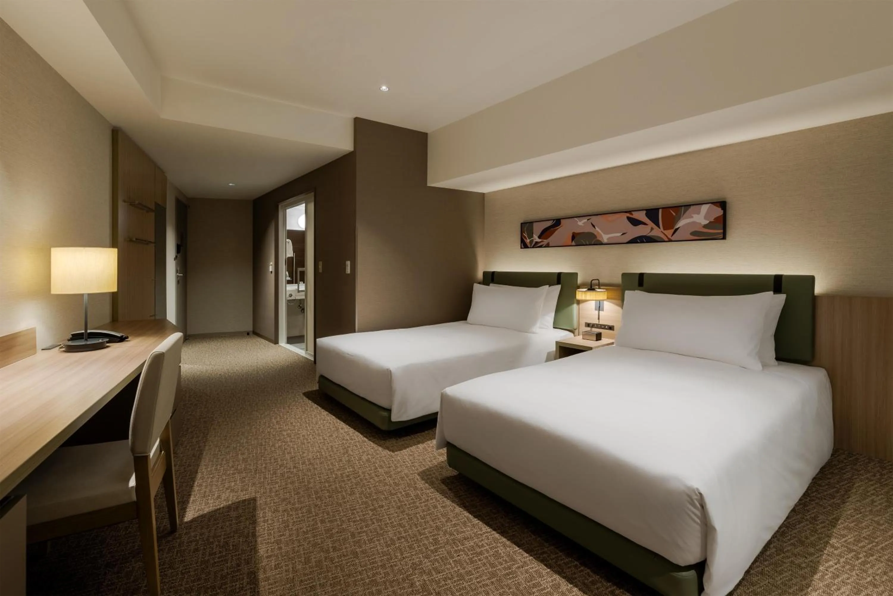 Bed in Hilton Garden Inn Yokohama Minatomirai