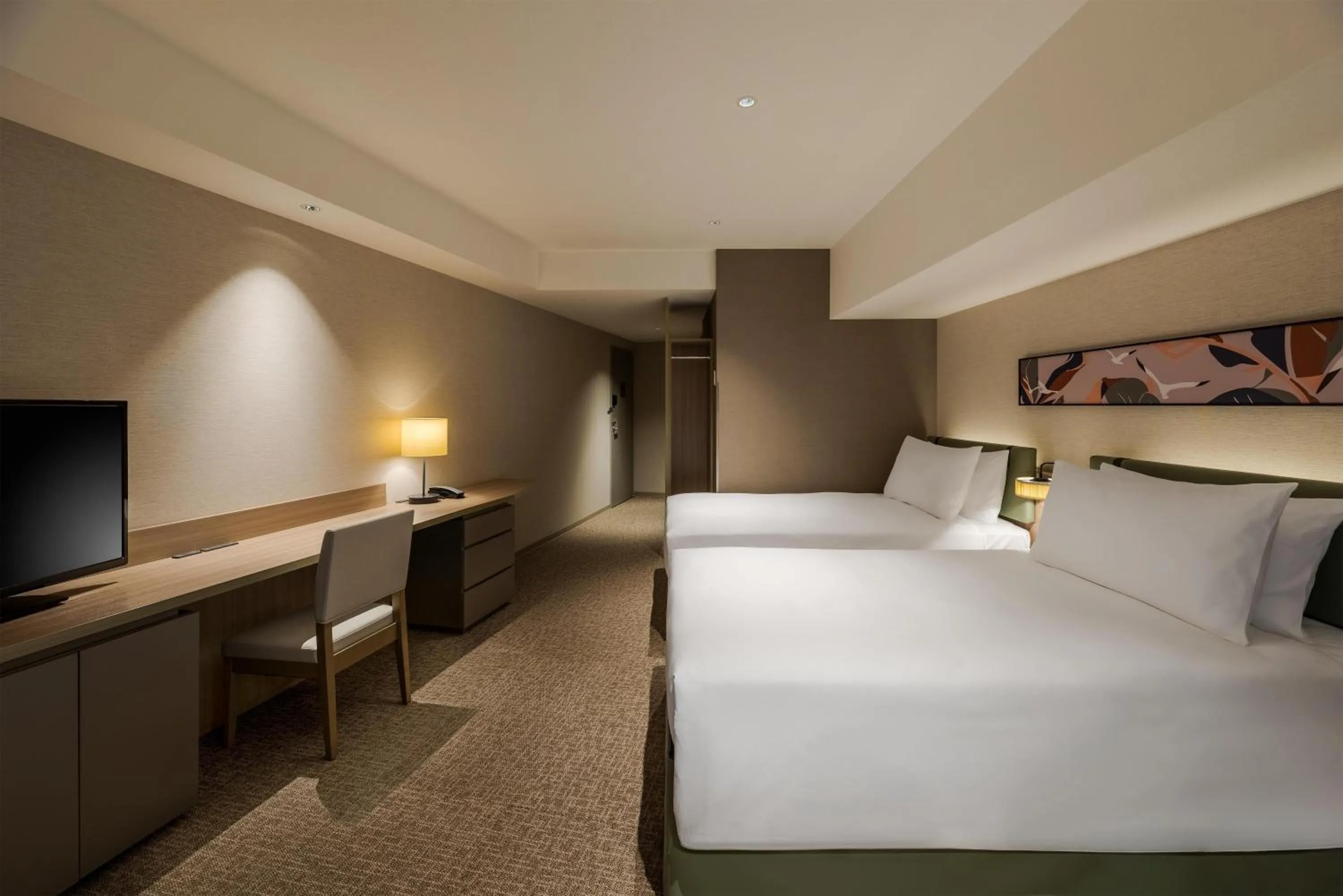 Bed in Hilton Garden Inn Yokohama Minatomirai