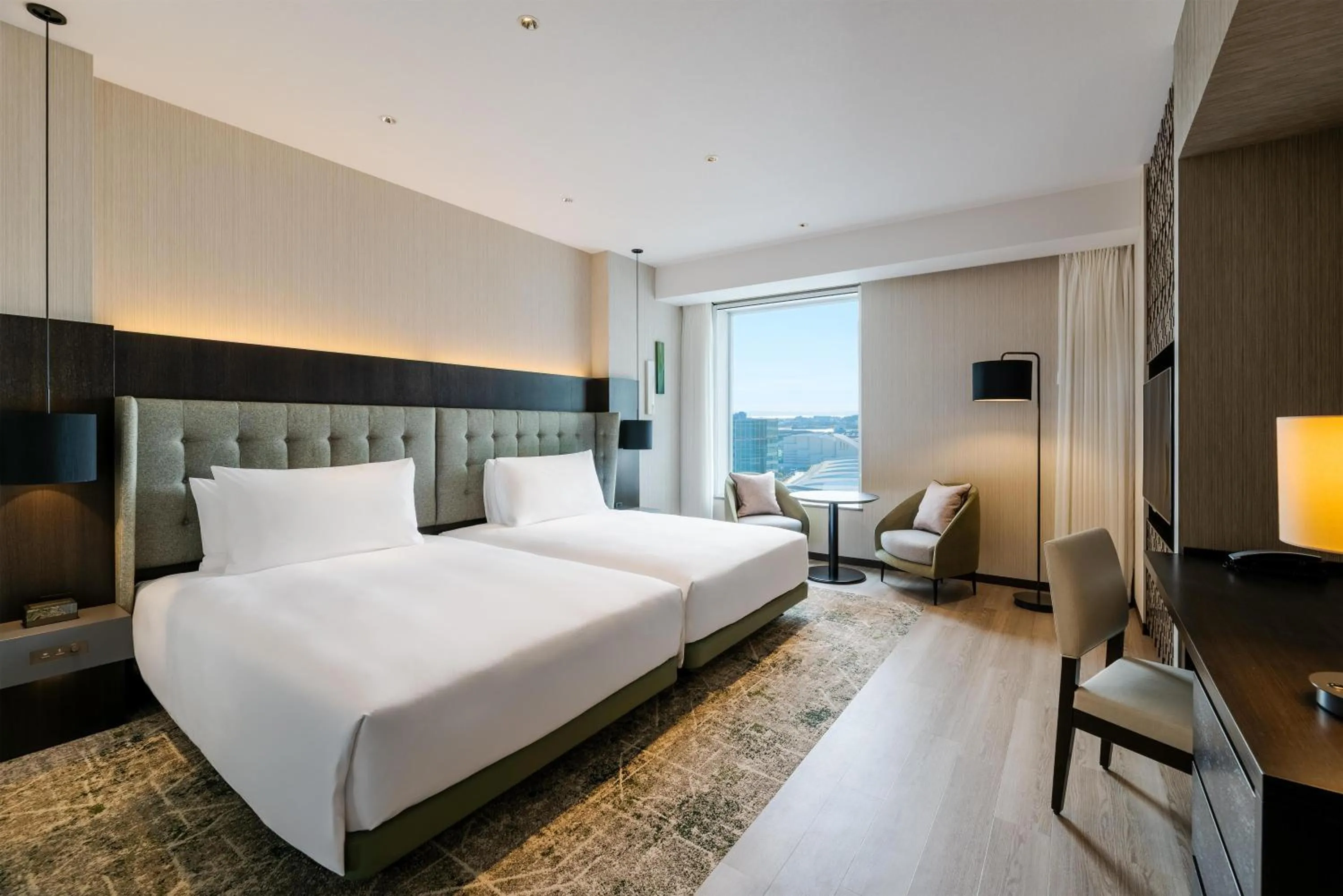 Bed in Hilton Garden Inn Yokohama Minatomirai