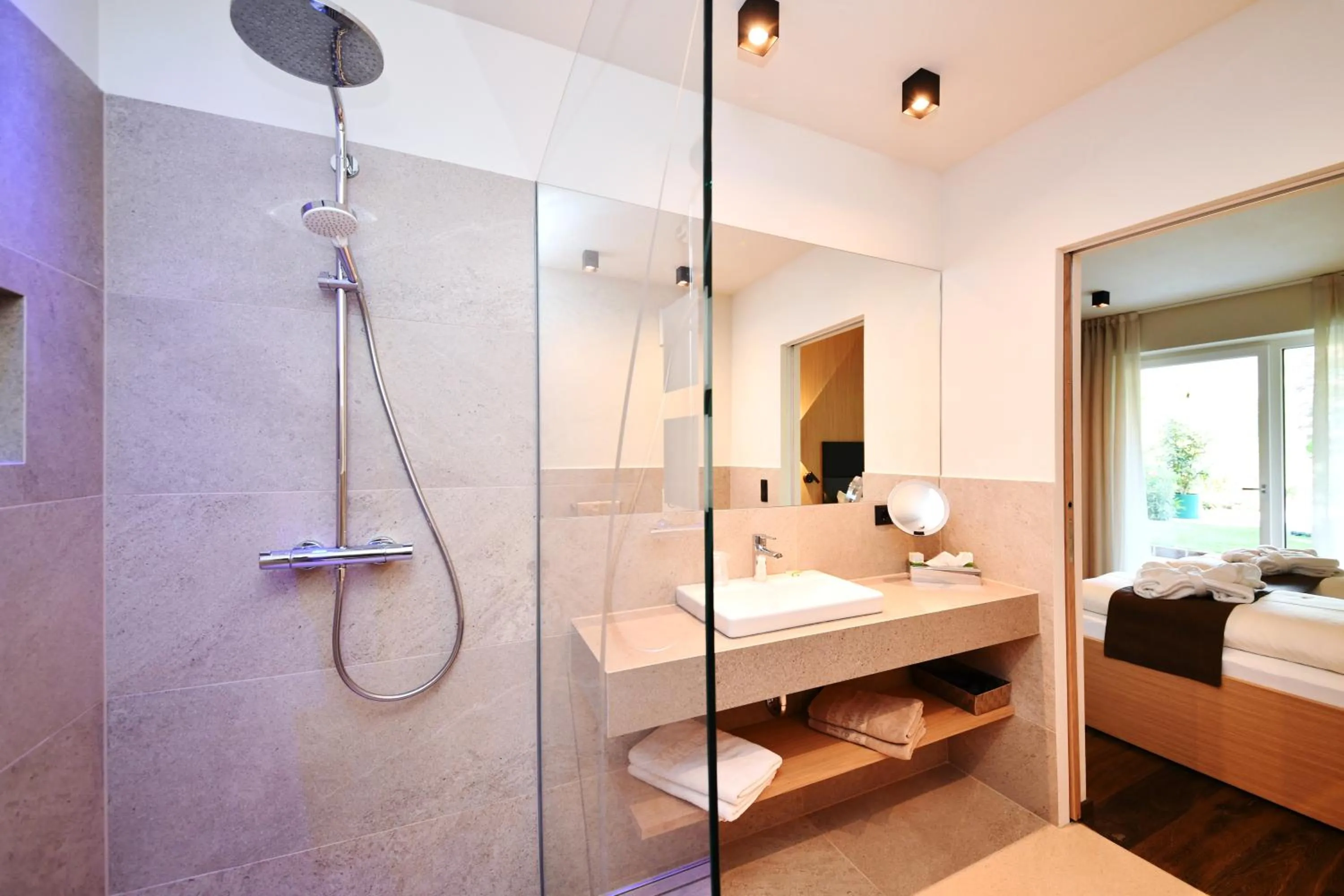 Bed in Apparthotel Gartenresidence Nalserhof