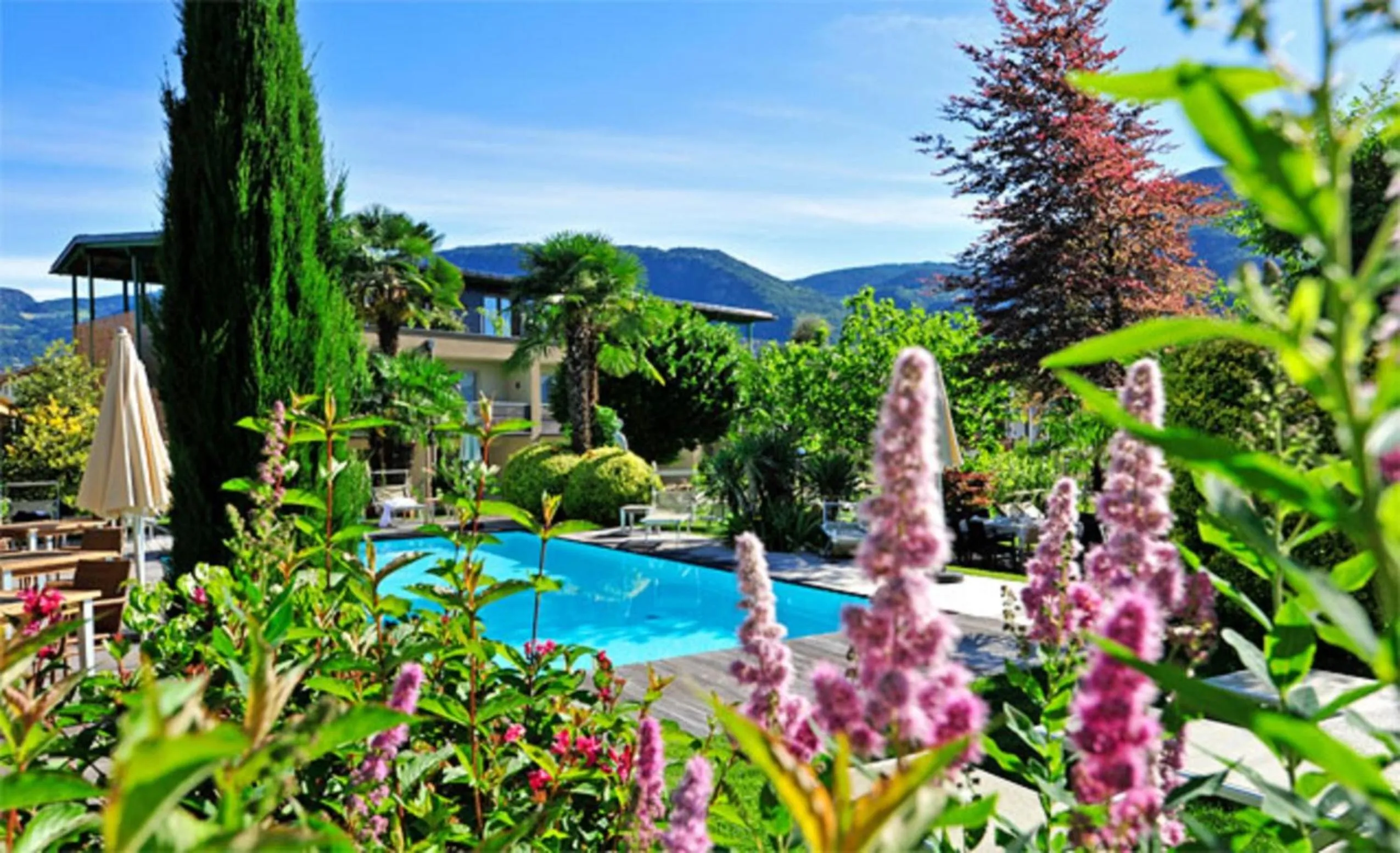 Swimming pool in Apparthotel Gartenresidence Nalserhof