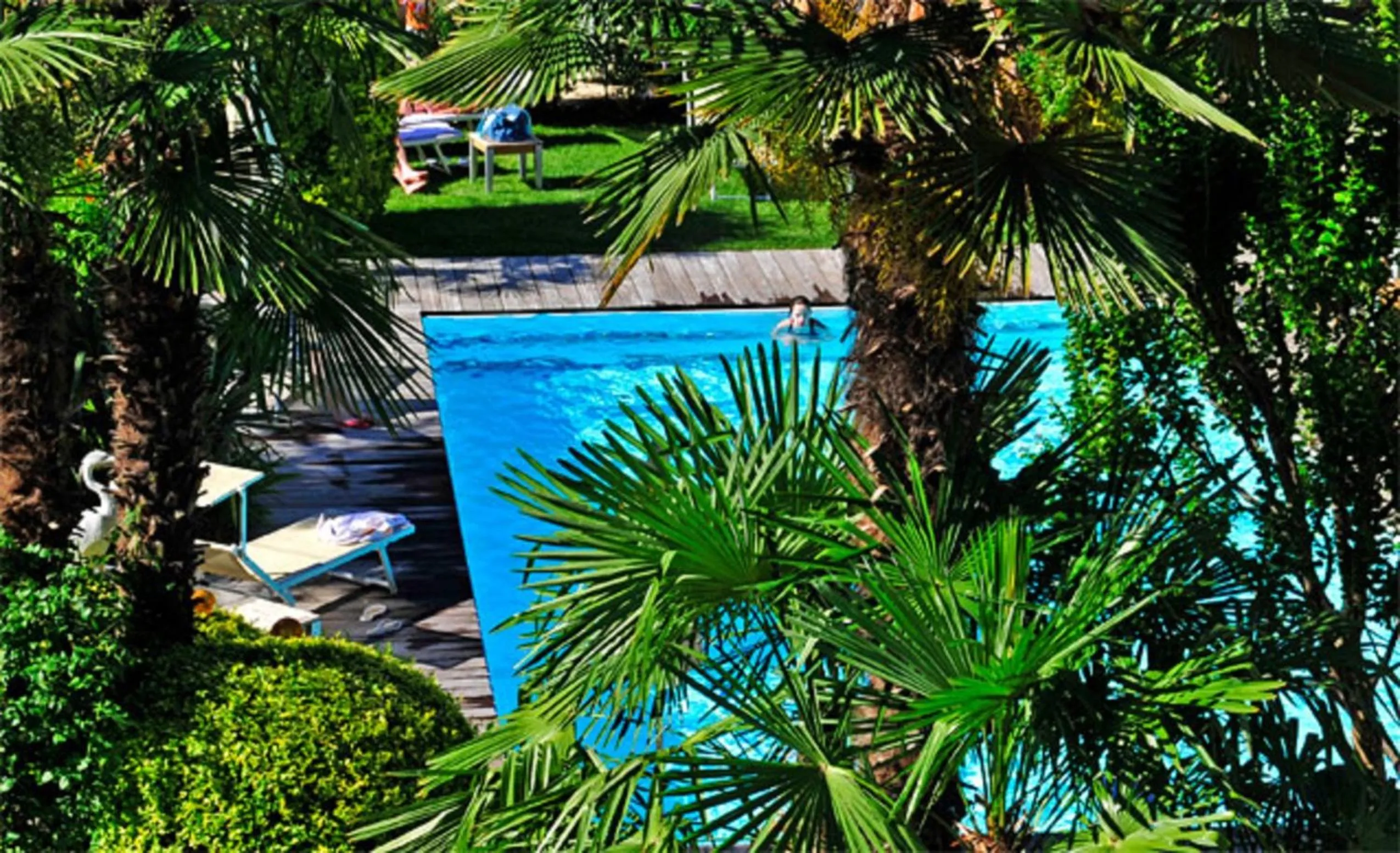 Swimming pool in Apparthotel Gartenresidence Nalserhof