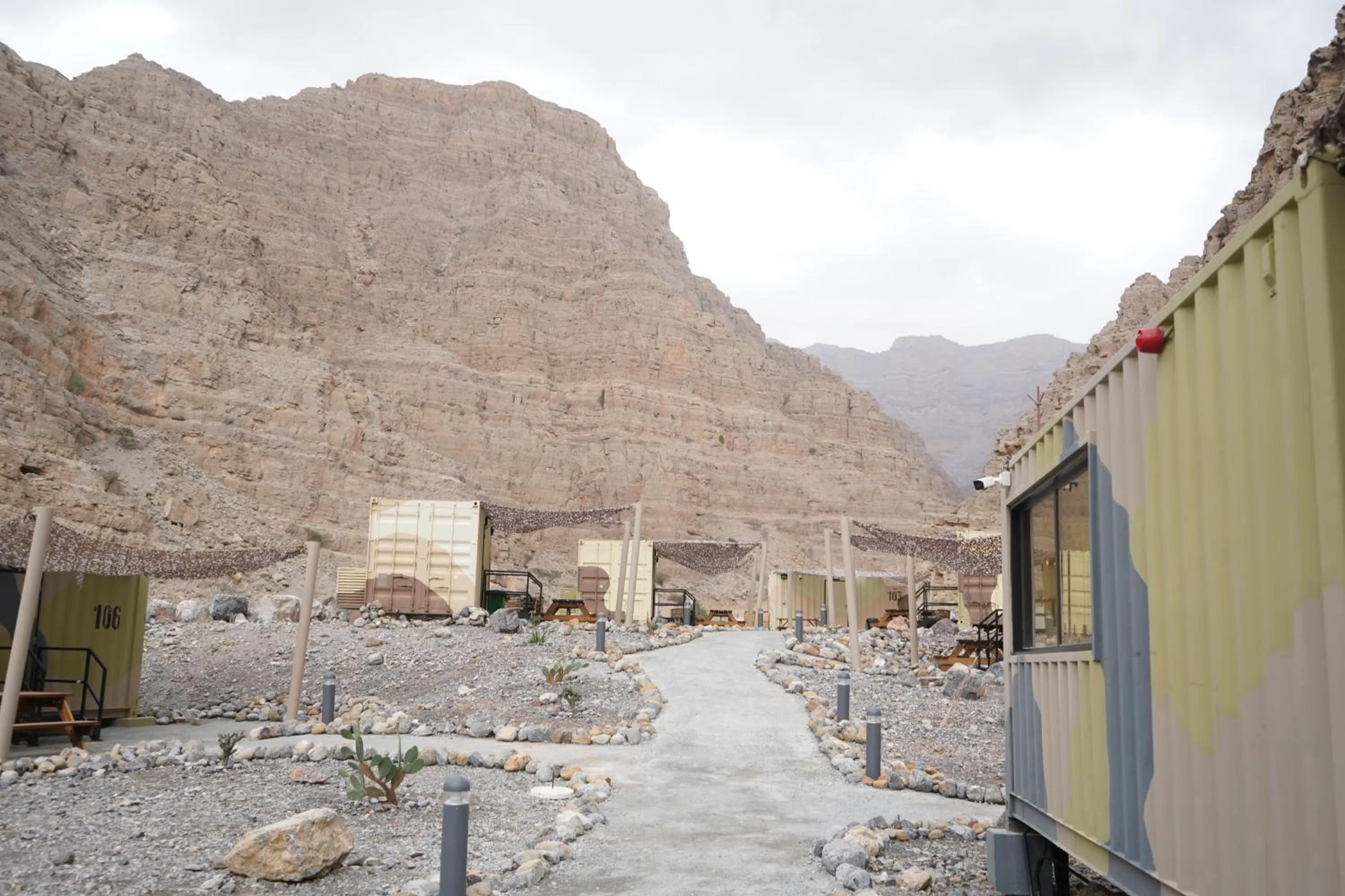 Mountain view in Bear Grylls Explorers Camp