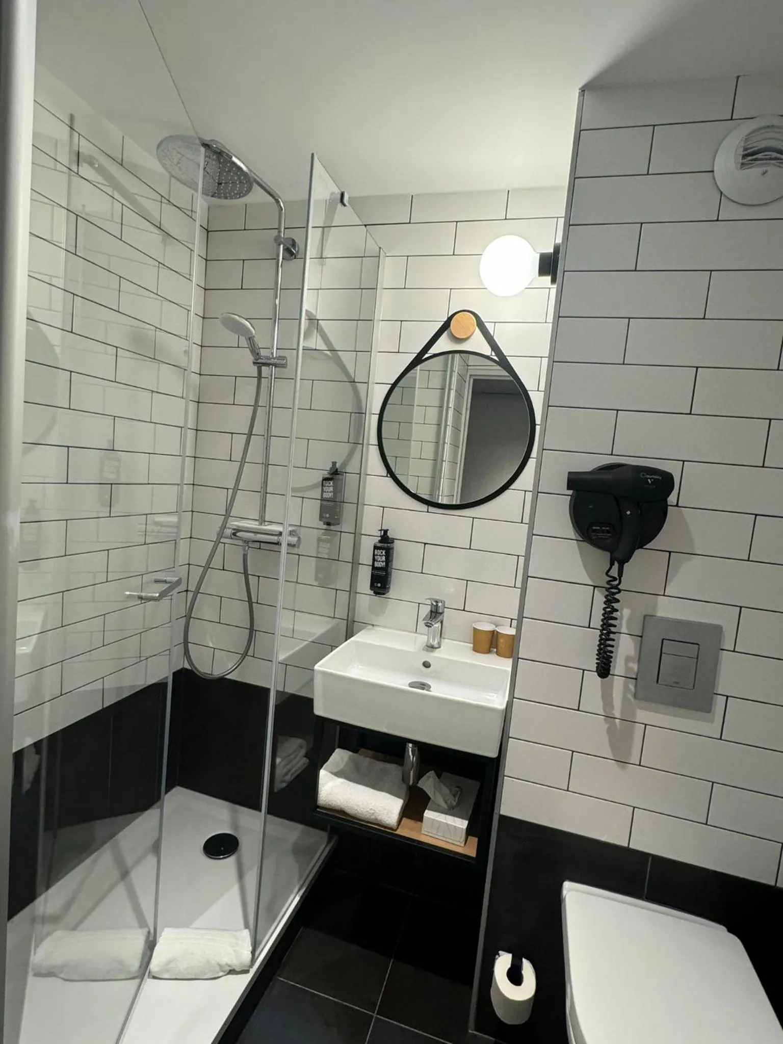 Shower in Ibis Orleans La Chapelle Saint Mesmin