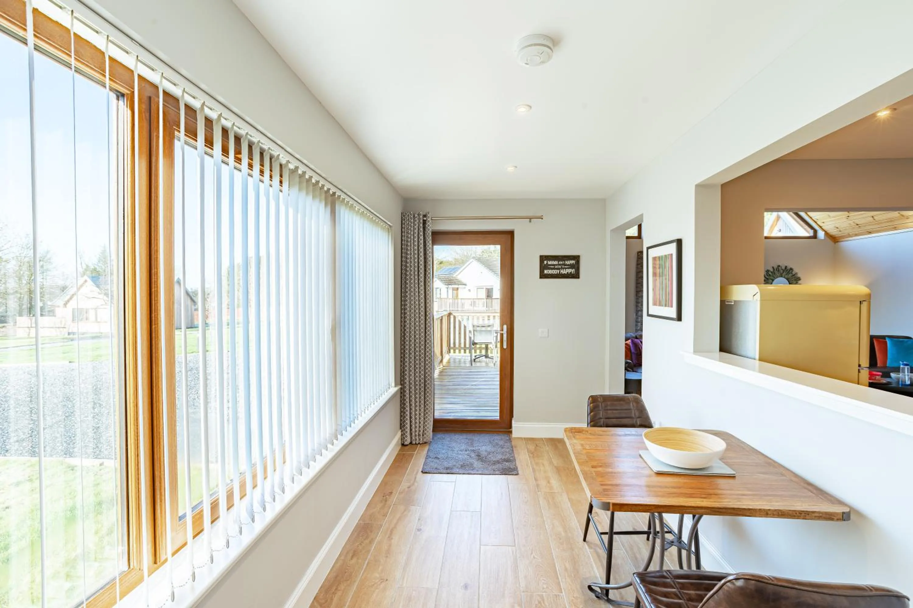 Kitchen or kitchenette in Kestrel Lodge 7 with Hot Tub