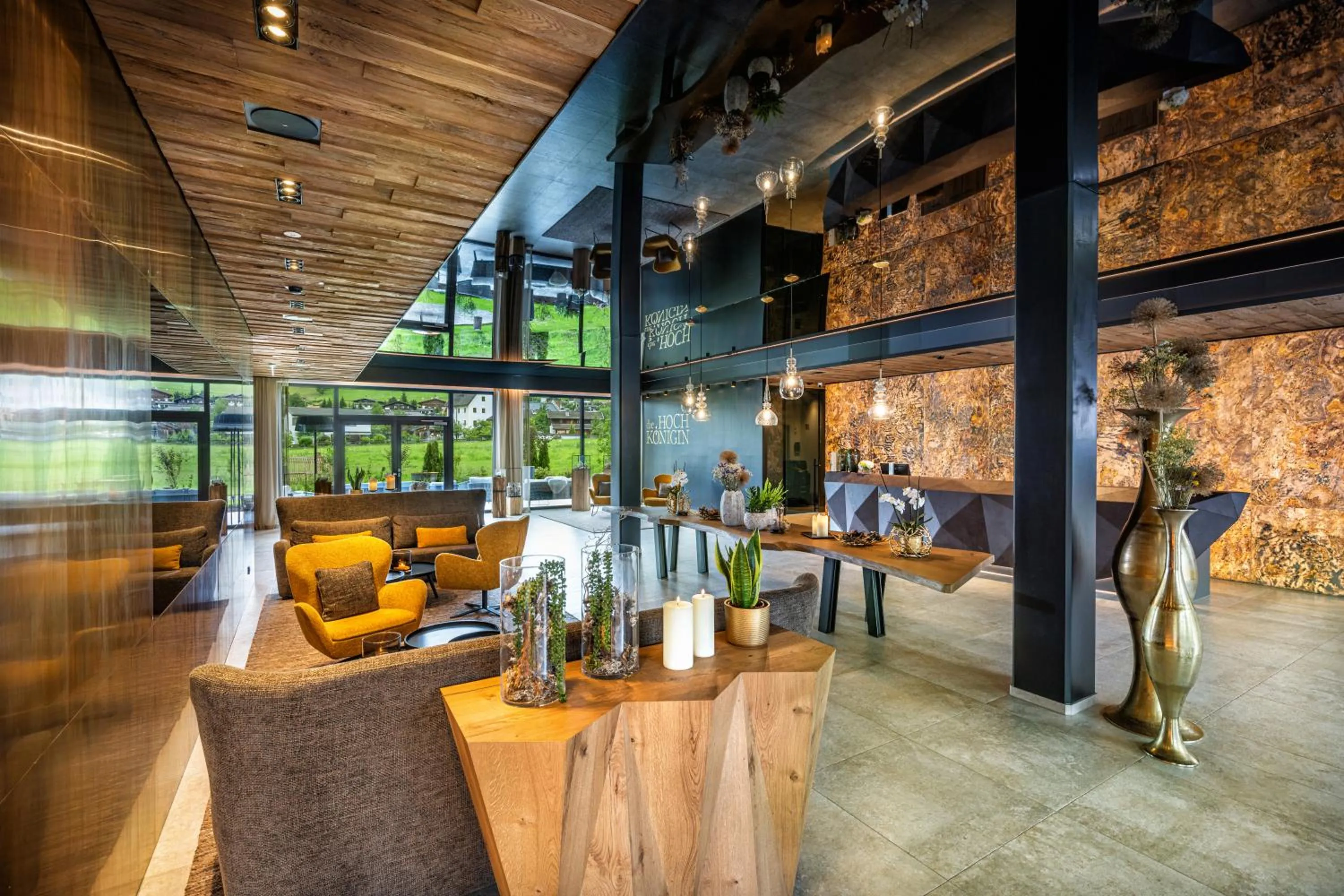 Lobby or reception in die HOCHKÖNIGIN - Mountain Resort