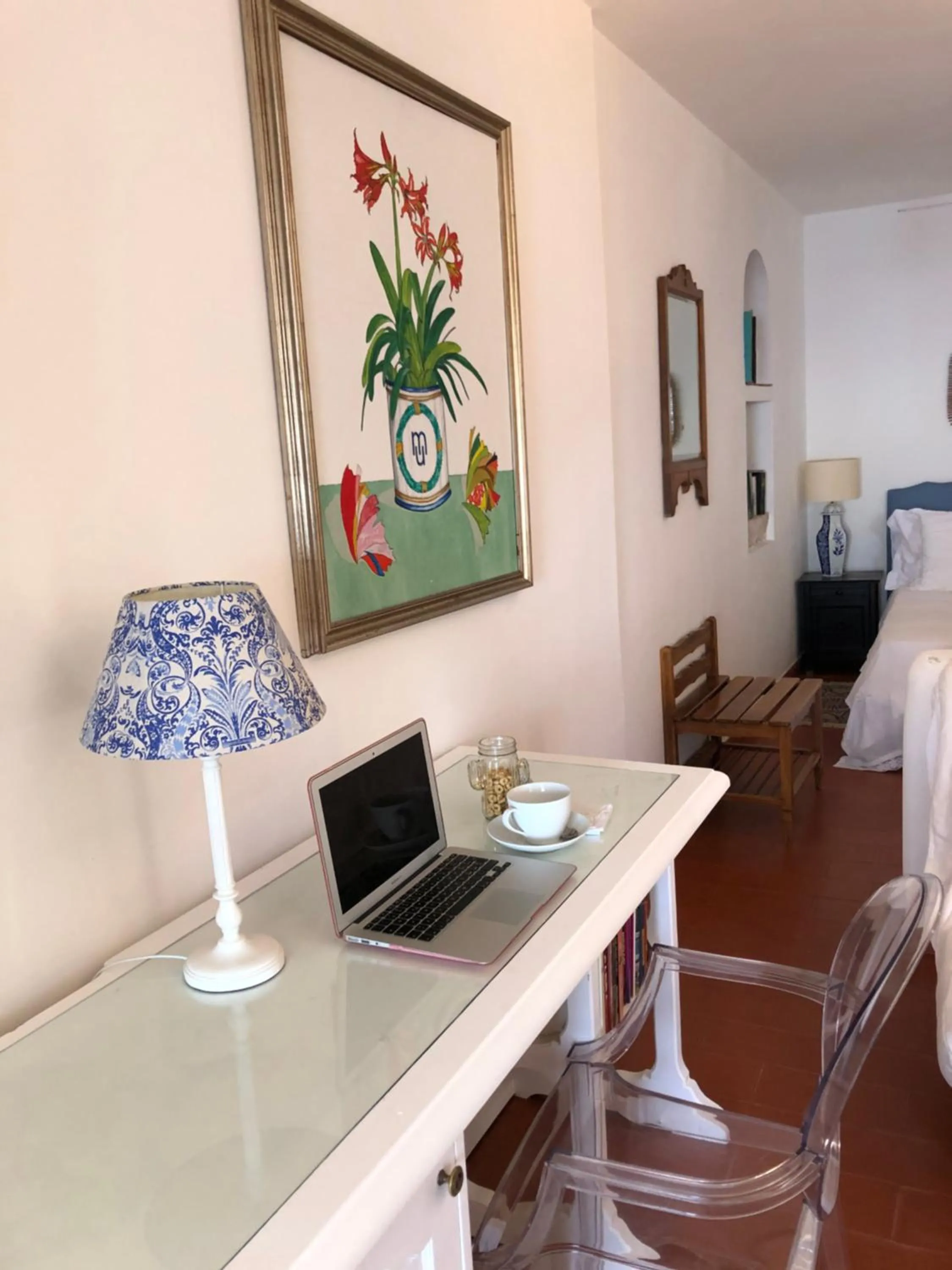 Seating area in B&B La Bergerie