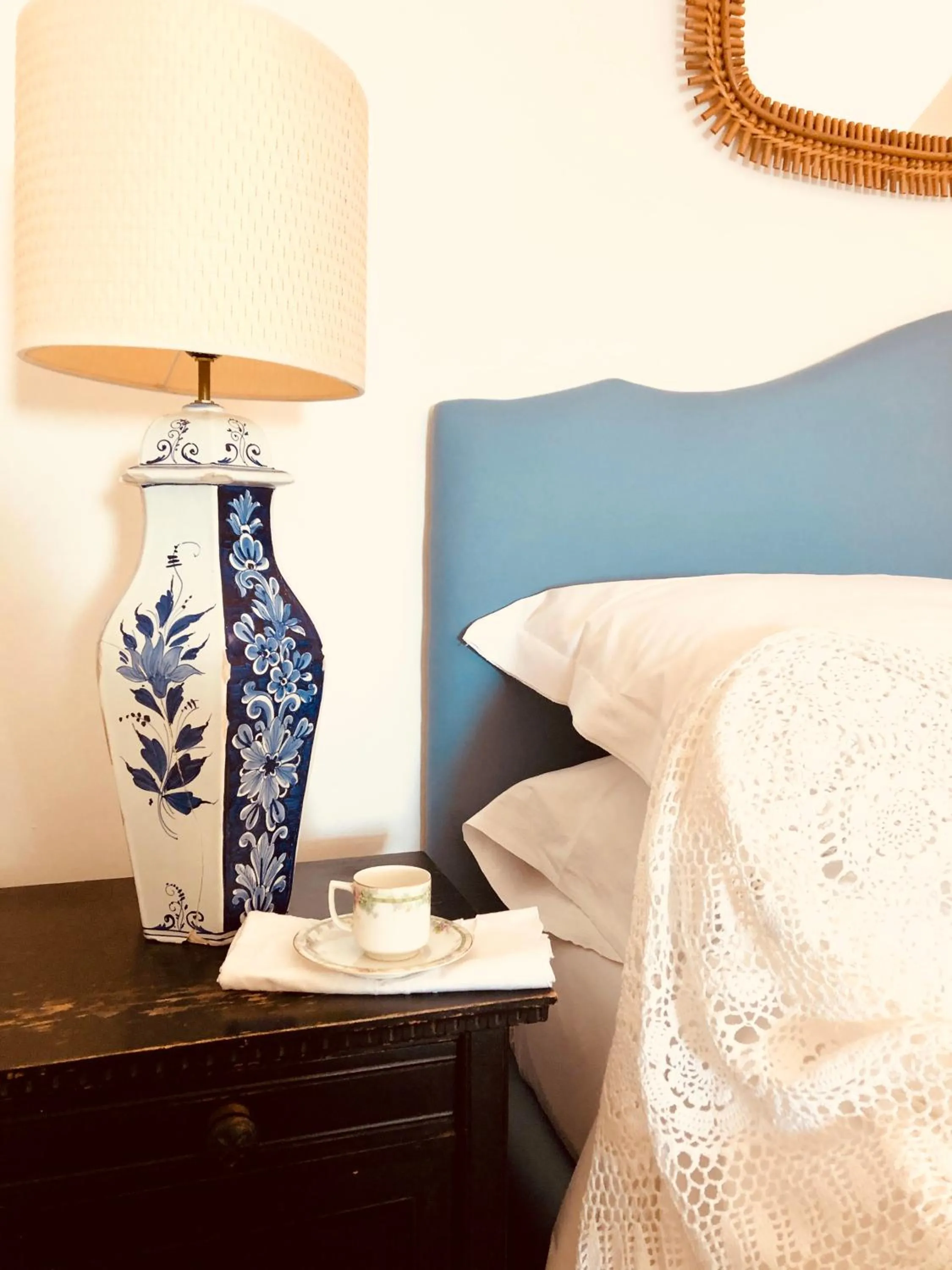Decorative detail, Bed in B&B La Bergerie