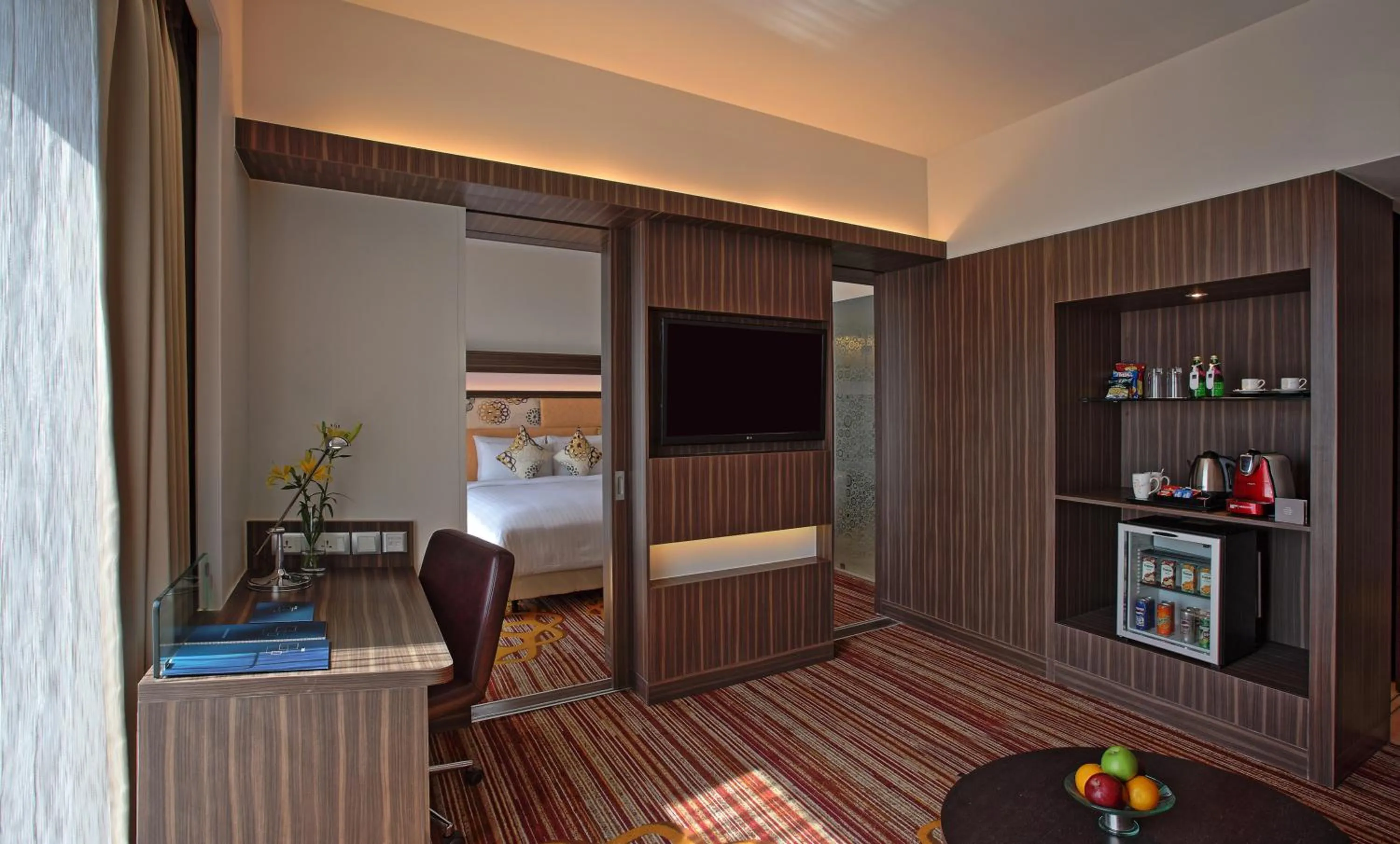 Seating area, Bed in Novotel Pune Viman Nagar Road