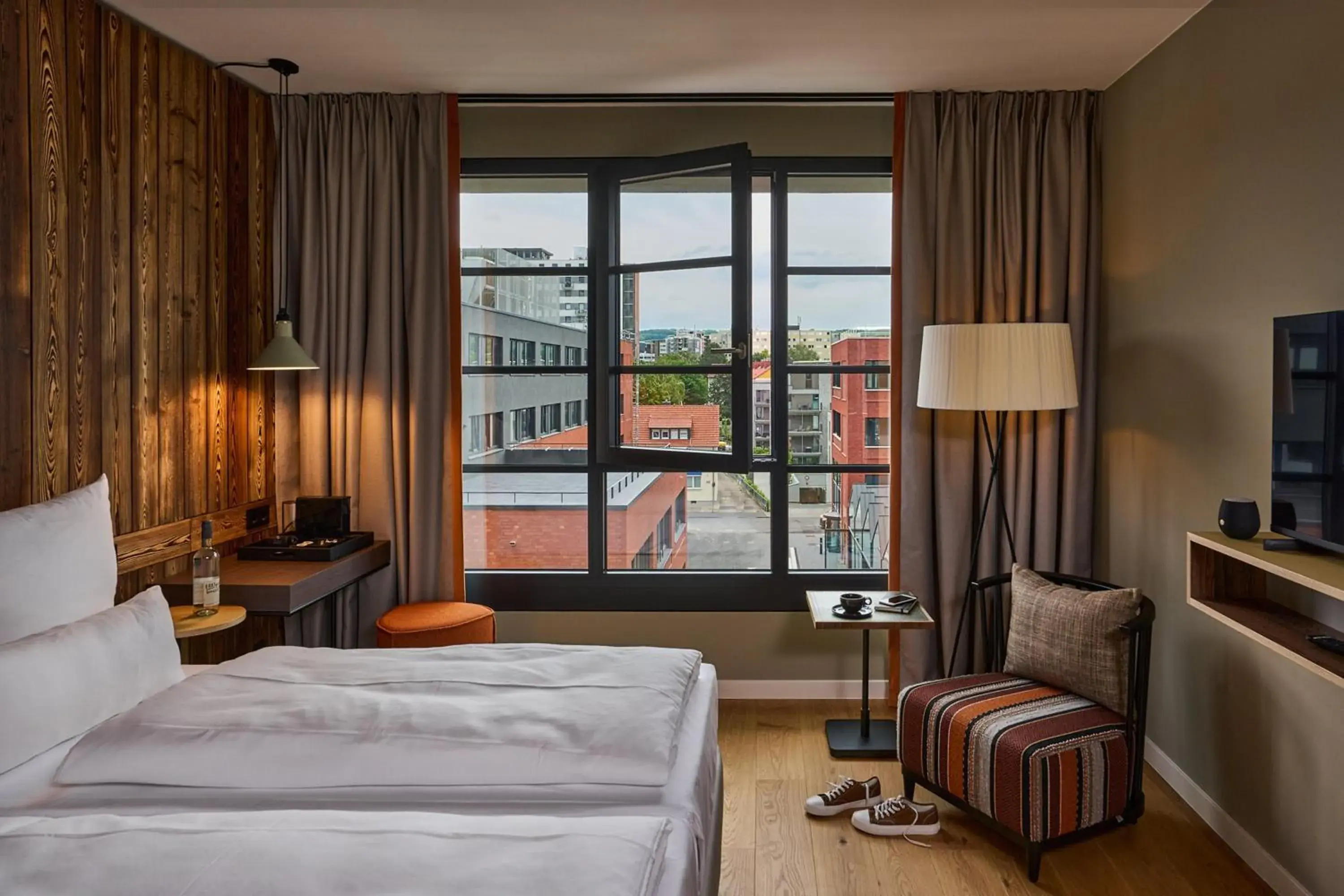 Photo of the whole room, Bed in FREIgeist Göttingen Nordstadt, A Member of Design Hotels Photo of the whole room, Bed in FREIgeist Göttingen Nordstadt, A Member of Design Hotels