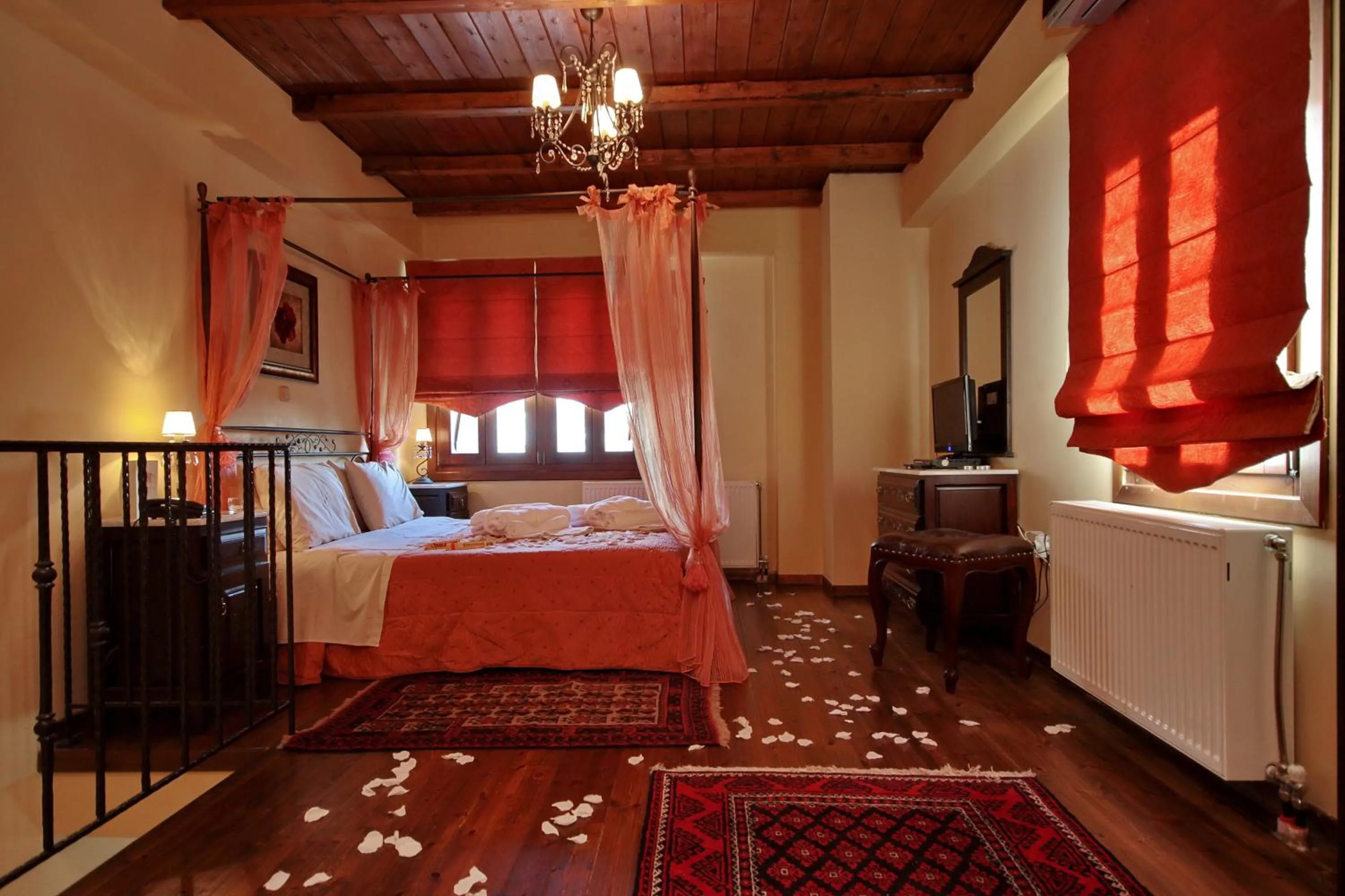 Bed in Menalia Villas & Suites ΚΤΗΜΑ ΚΟΥΜΠΟΥΡΗ