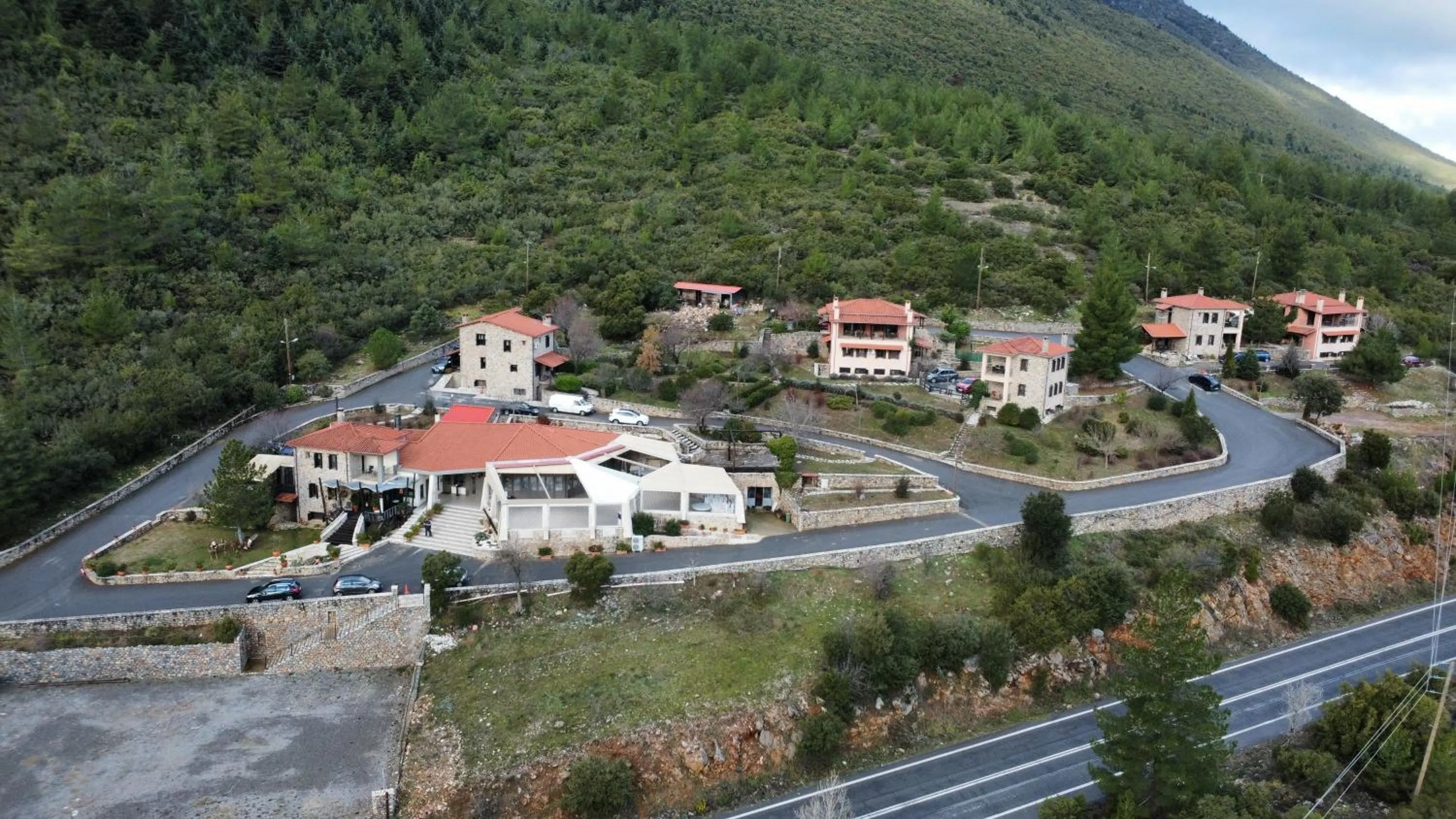 Bird's eye view in Menalia Villas & Suites ΚΤΗΜΑ ΚΟΥΜΠΟΥΡΗ