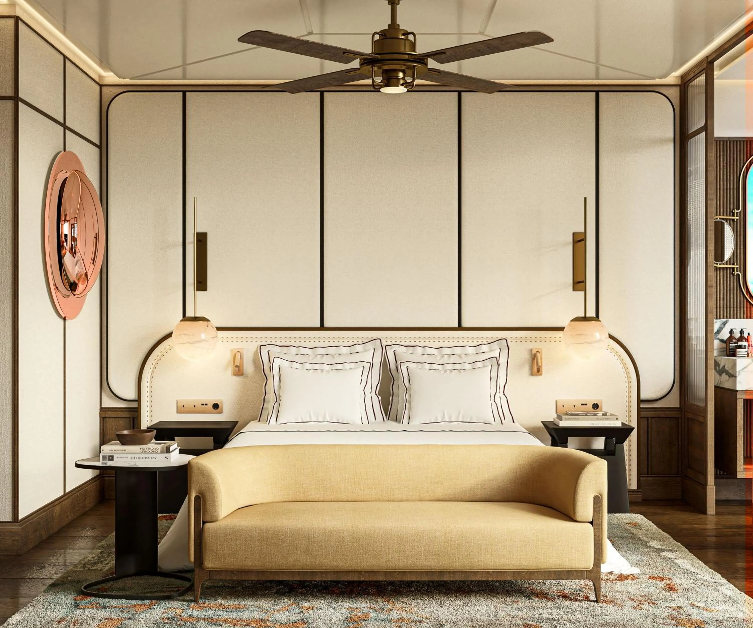 Bed in The Site Hotel Ibiza New Opening 2026