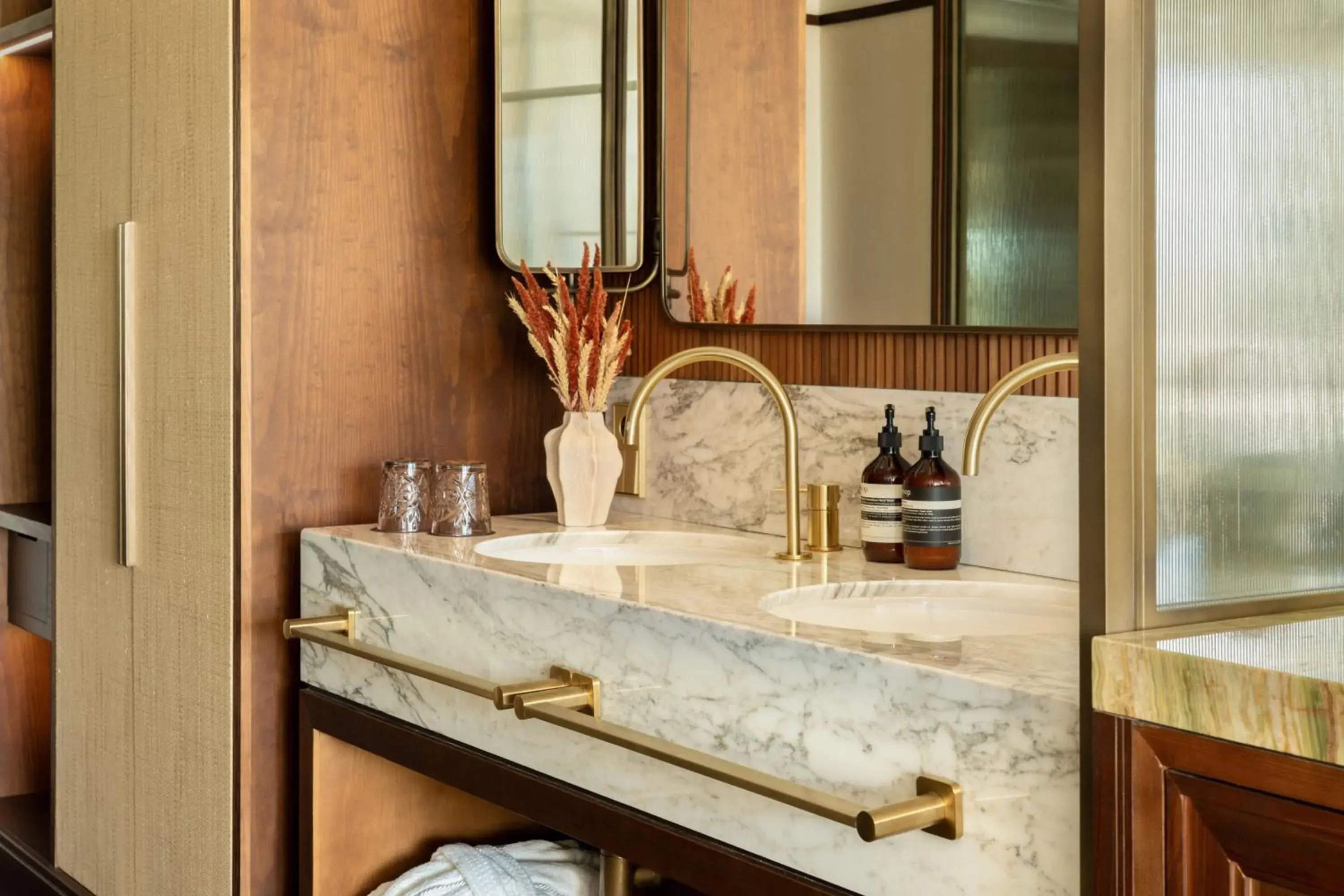 Bathroom in The Site Hotel Ibiza New Opening 2026 Bathroom in The Site Hotel Ibiza New Opening 2026