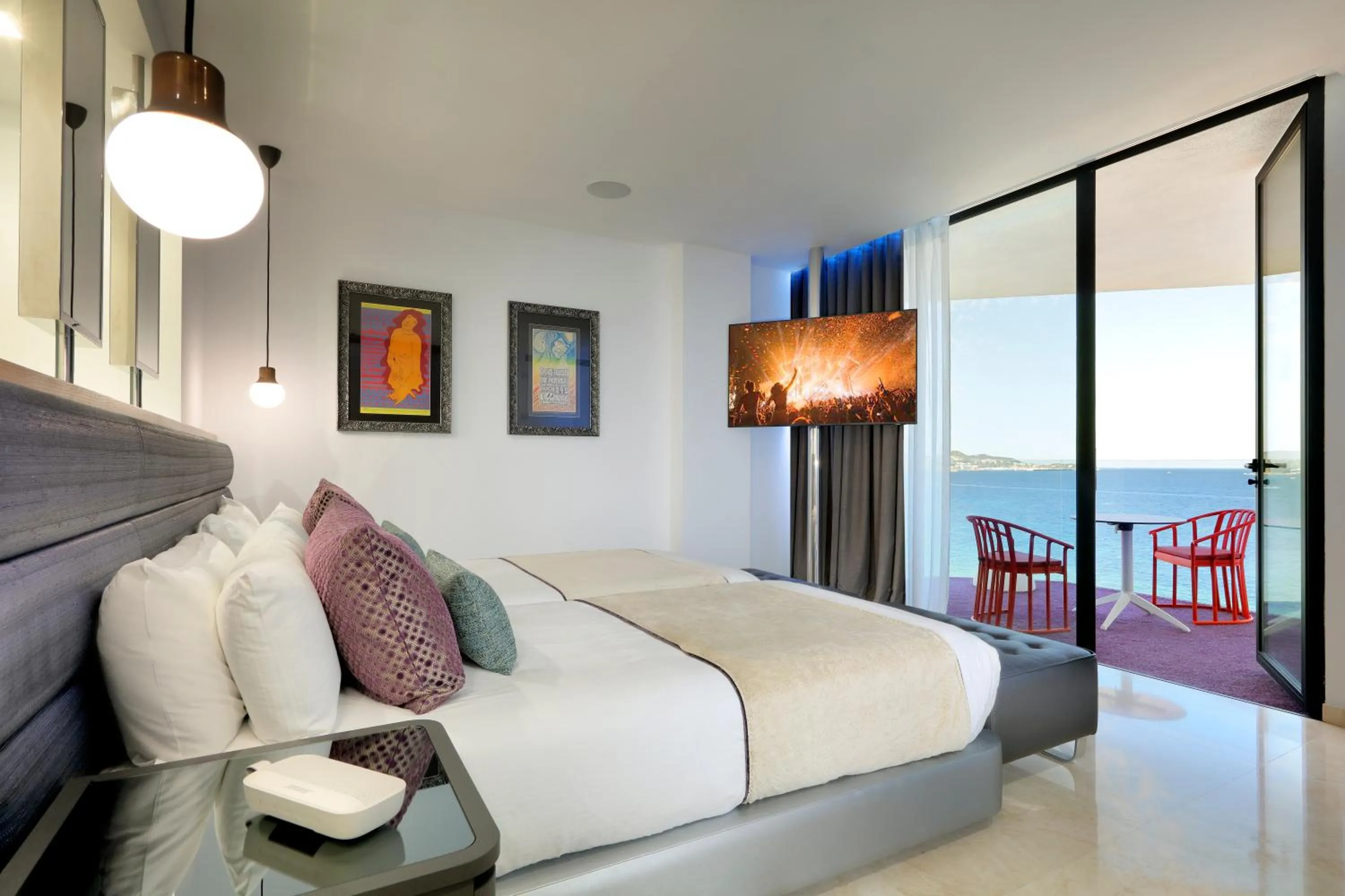 Bed in Hard Rock Hotel Ibiza