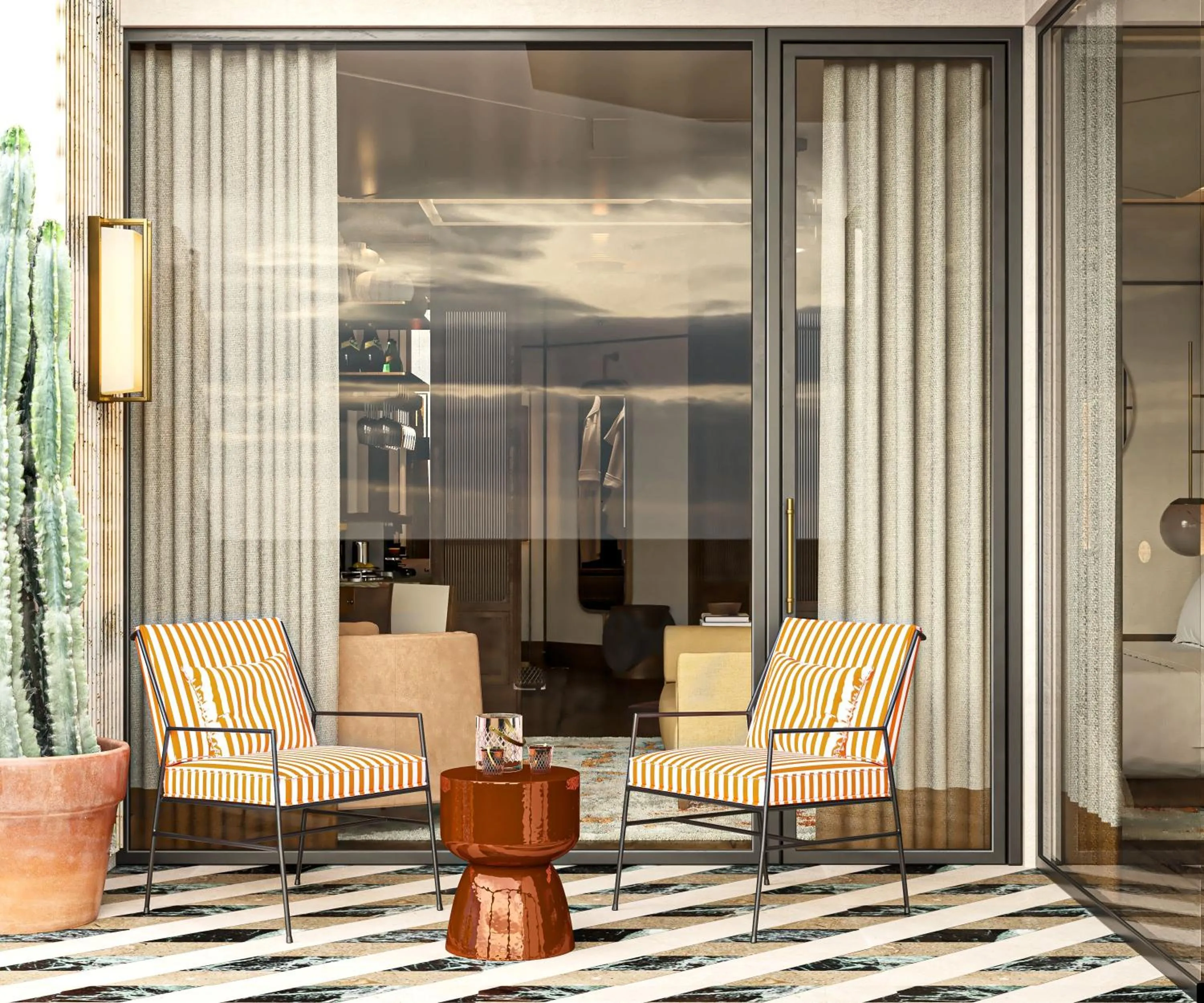 Balcony/Terrace in The Site Hotel Ibiza New Opening 2026