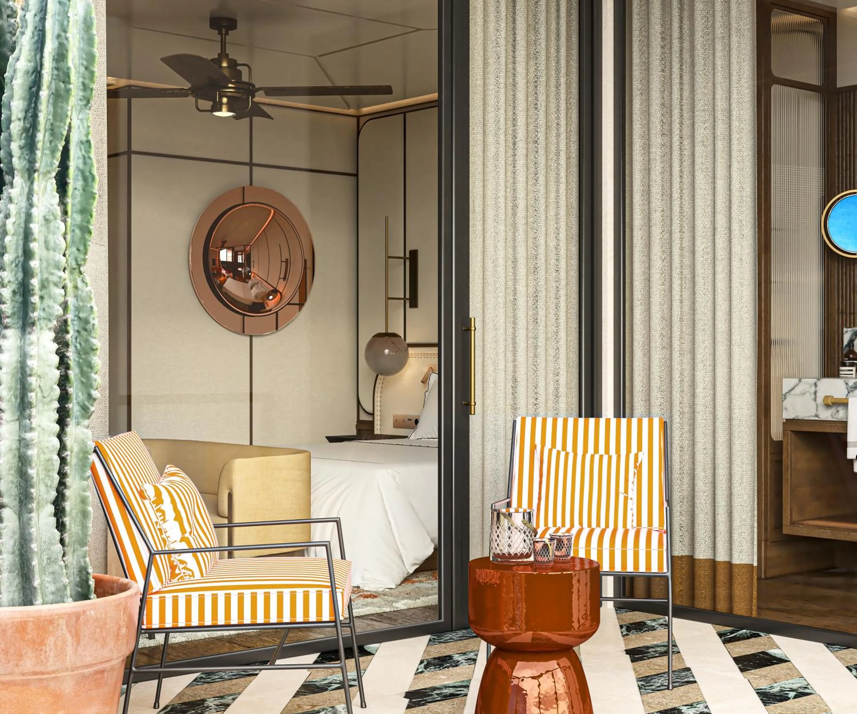 Balcony/Terrace in The Site Hotel Ibiza New Opening 2026