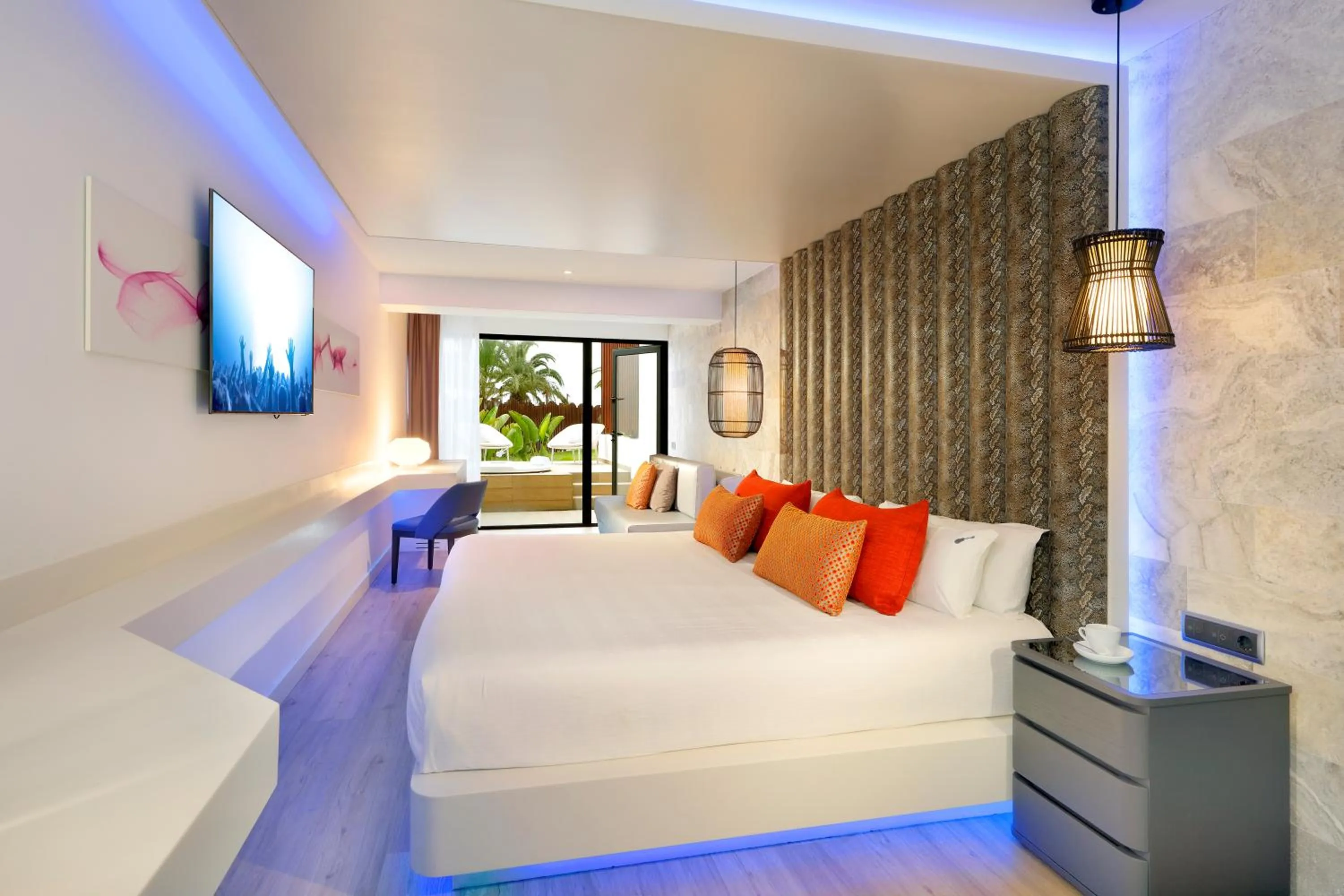 Bed in Hard Rock Hotel Ibiza