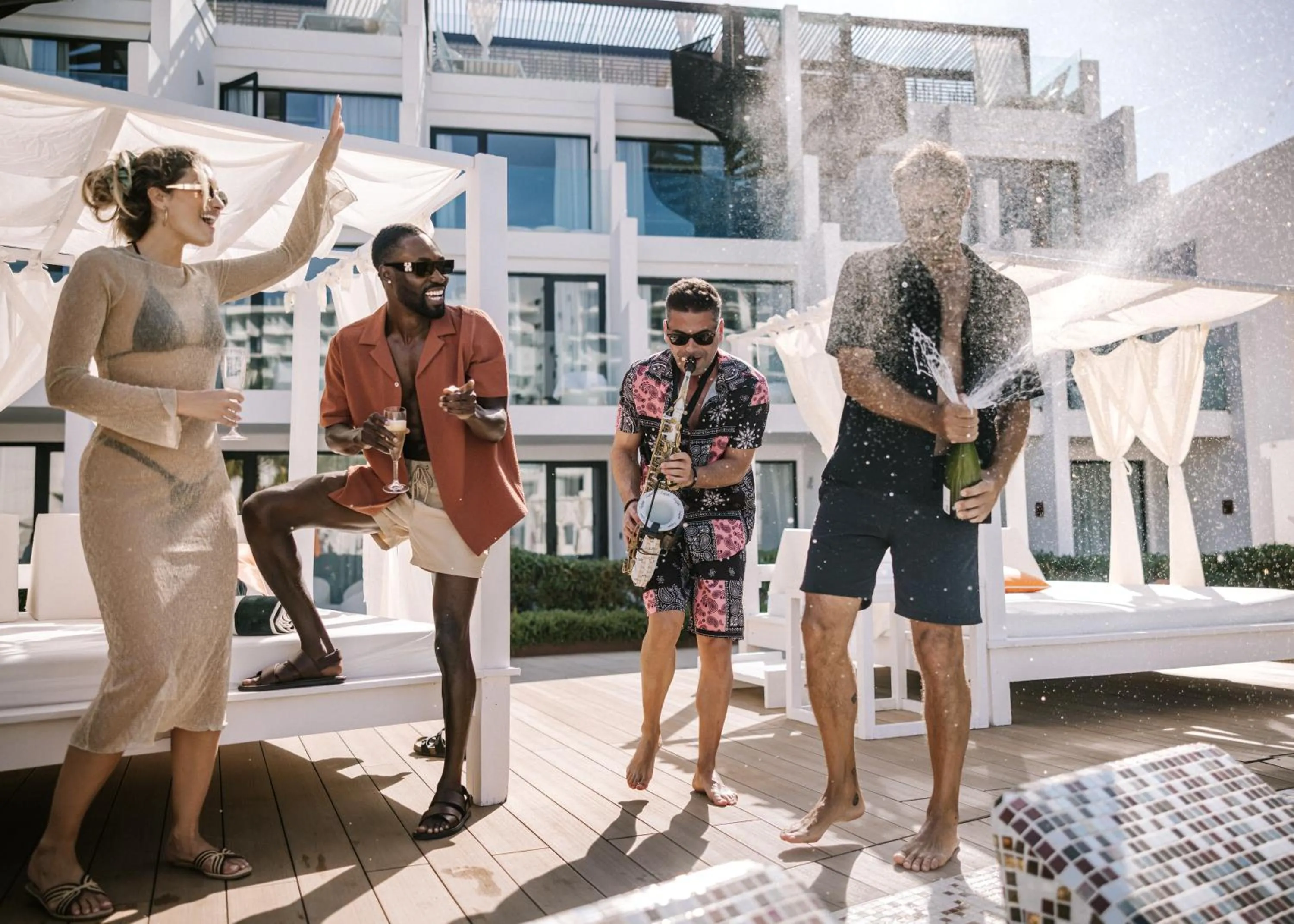 People in Hard Rock Hotel Ibiza