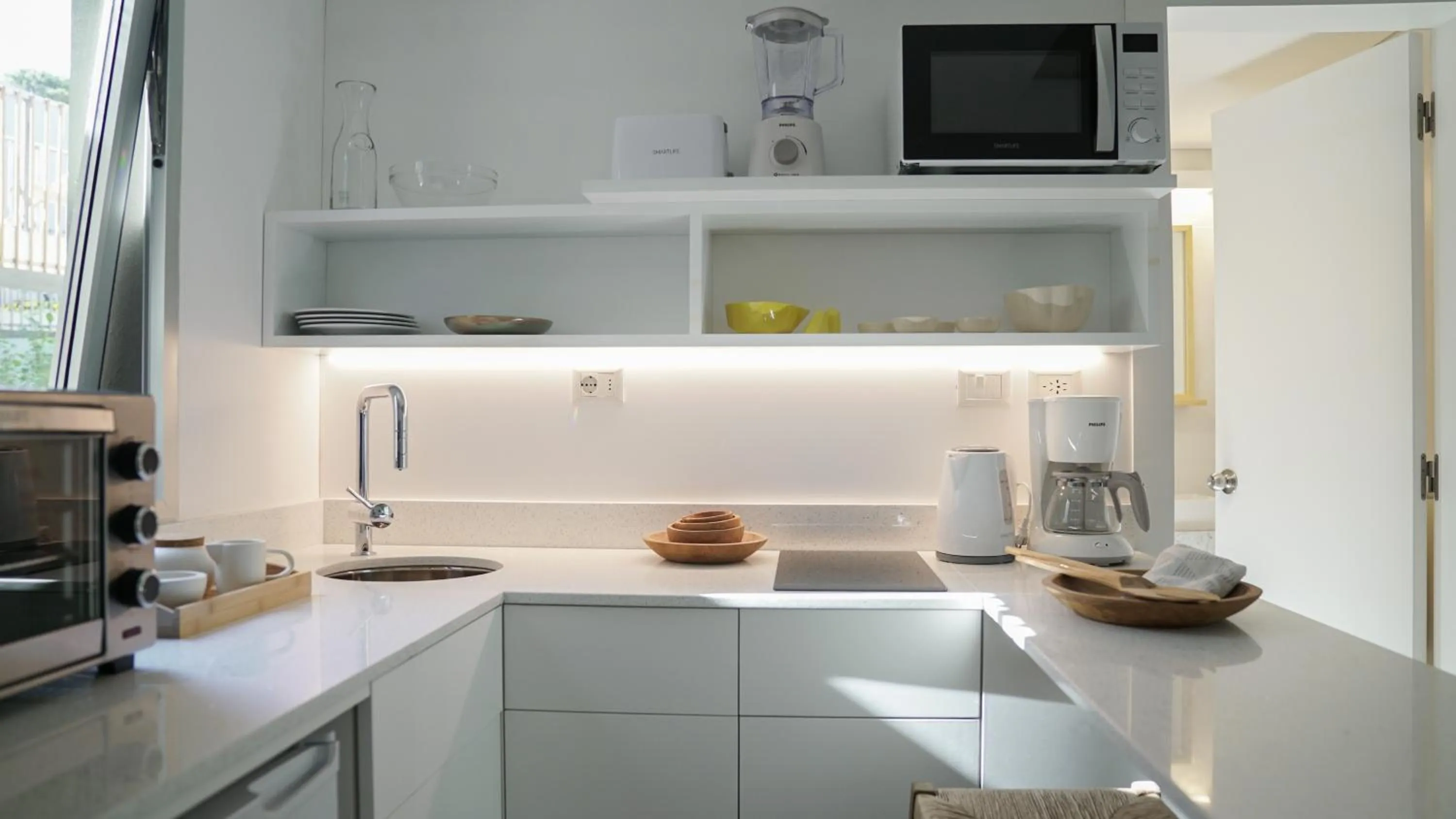 Kitchen or kitchenette in Casagrande Hotel & Beach Club