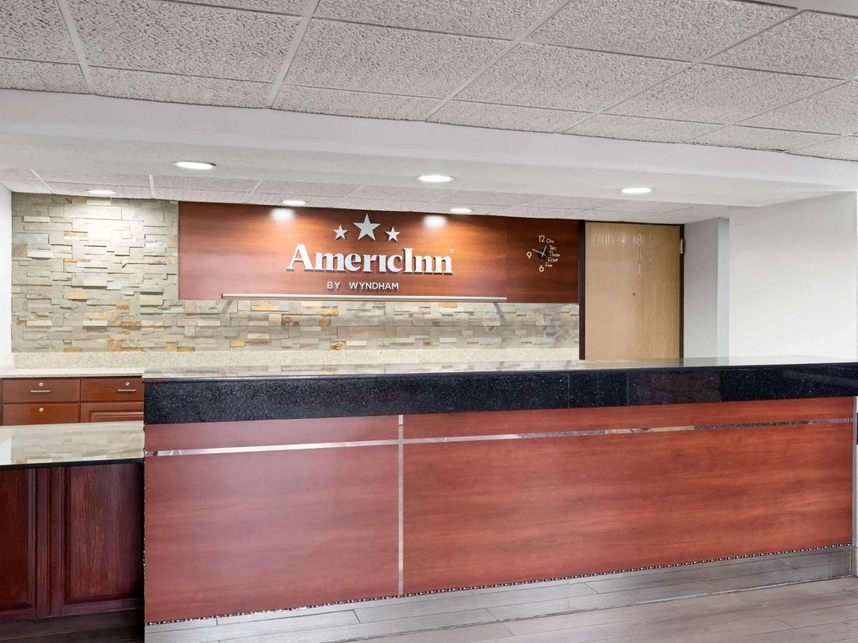 Lobby or reception in AmericInn by Wyndham Shakopee Near Canterbury Park Lobby or reception in AmericInn by Wyndham Shakopee Near Canterbury Park