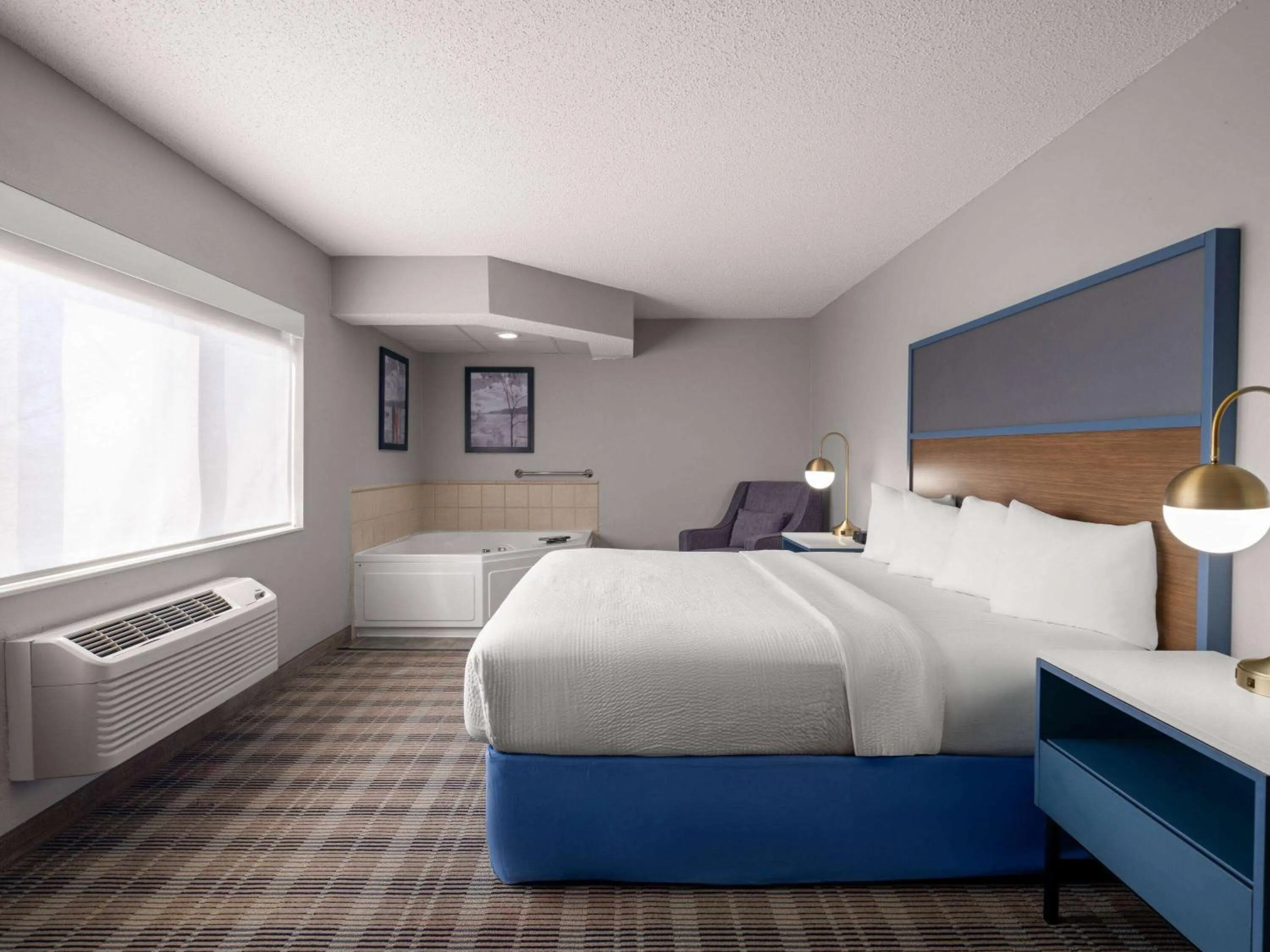 Bath, Bed in AmericInn by Wyndham Shakopee Near Canterbury Park