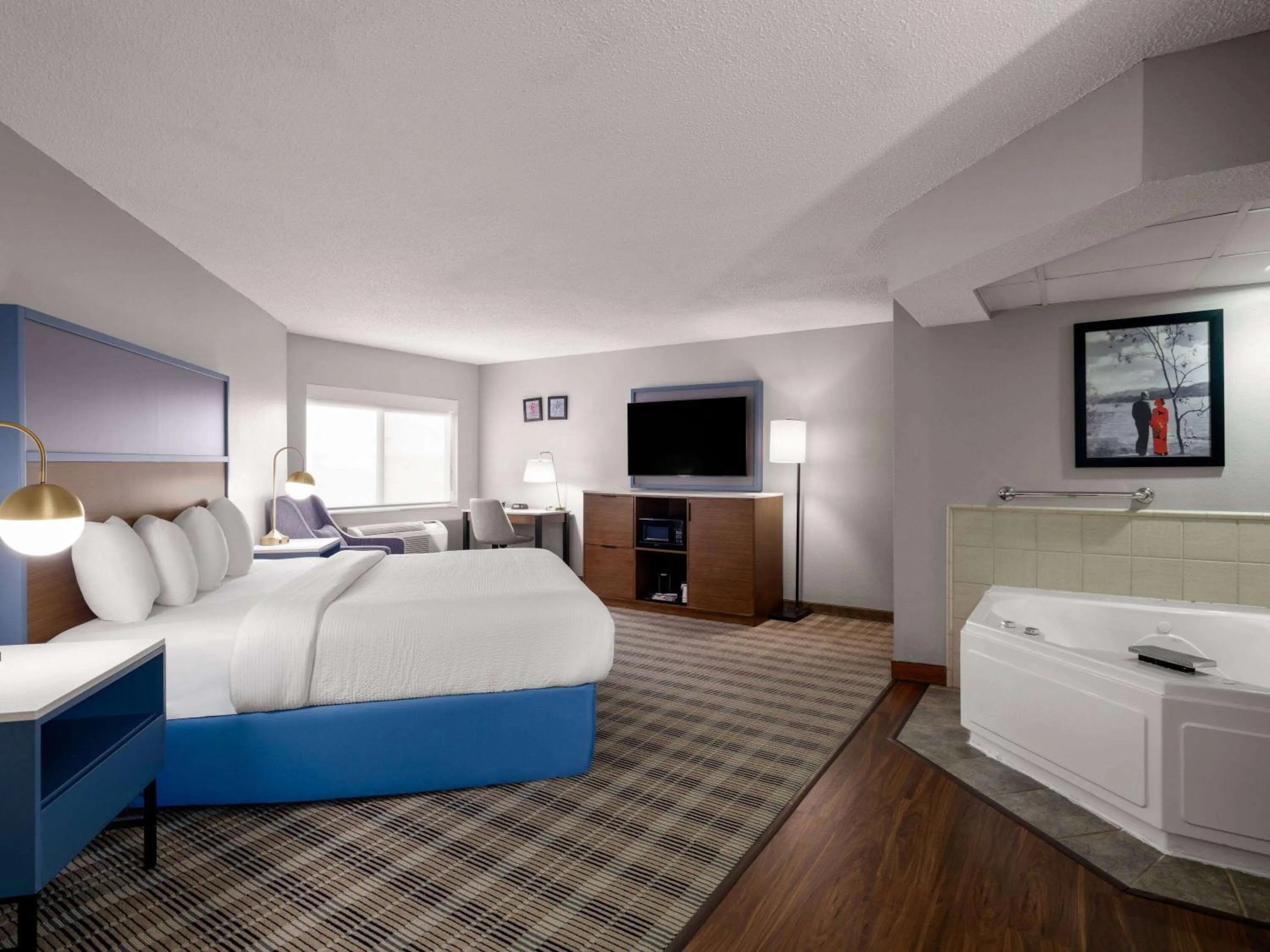 Bath, Bed in AmericInn by Wyndham Shakopee Near Canterbury Park