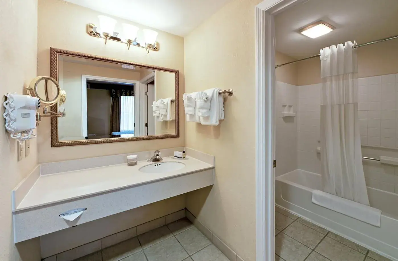 Bathroom in staySky Suites I-Drive Orlando Near Universal Bathroom in staySky Suites I-Drive Orlando Near Universal